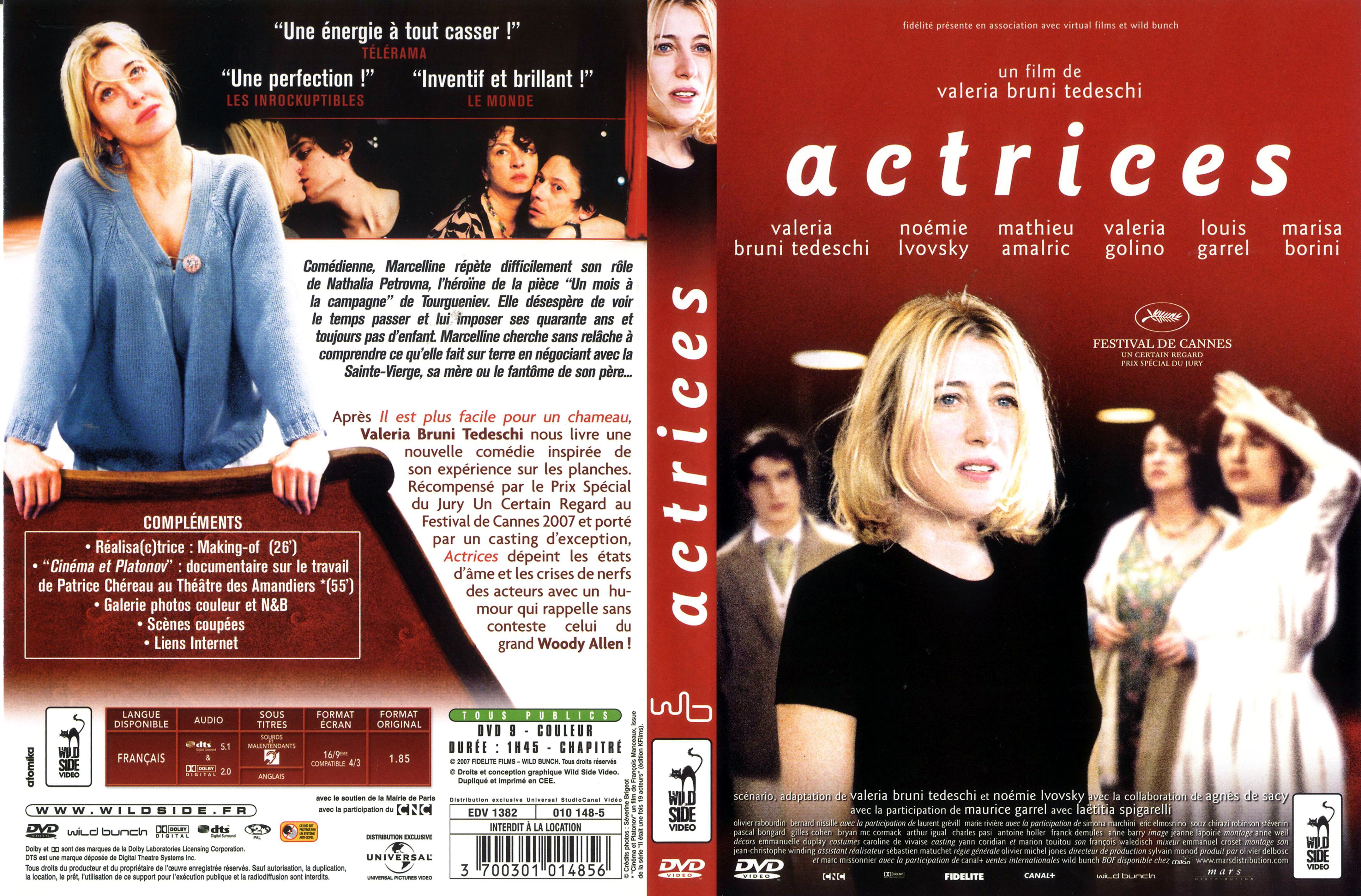 Jaquette DVD Actrices
