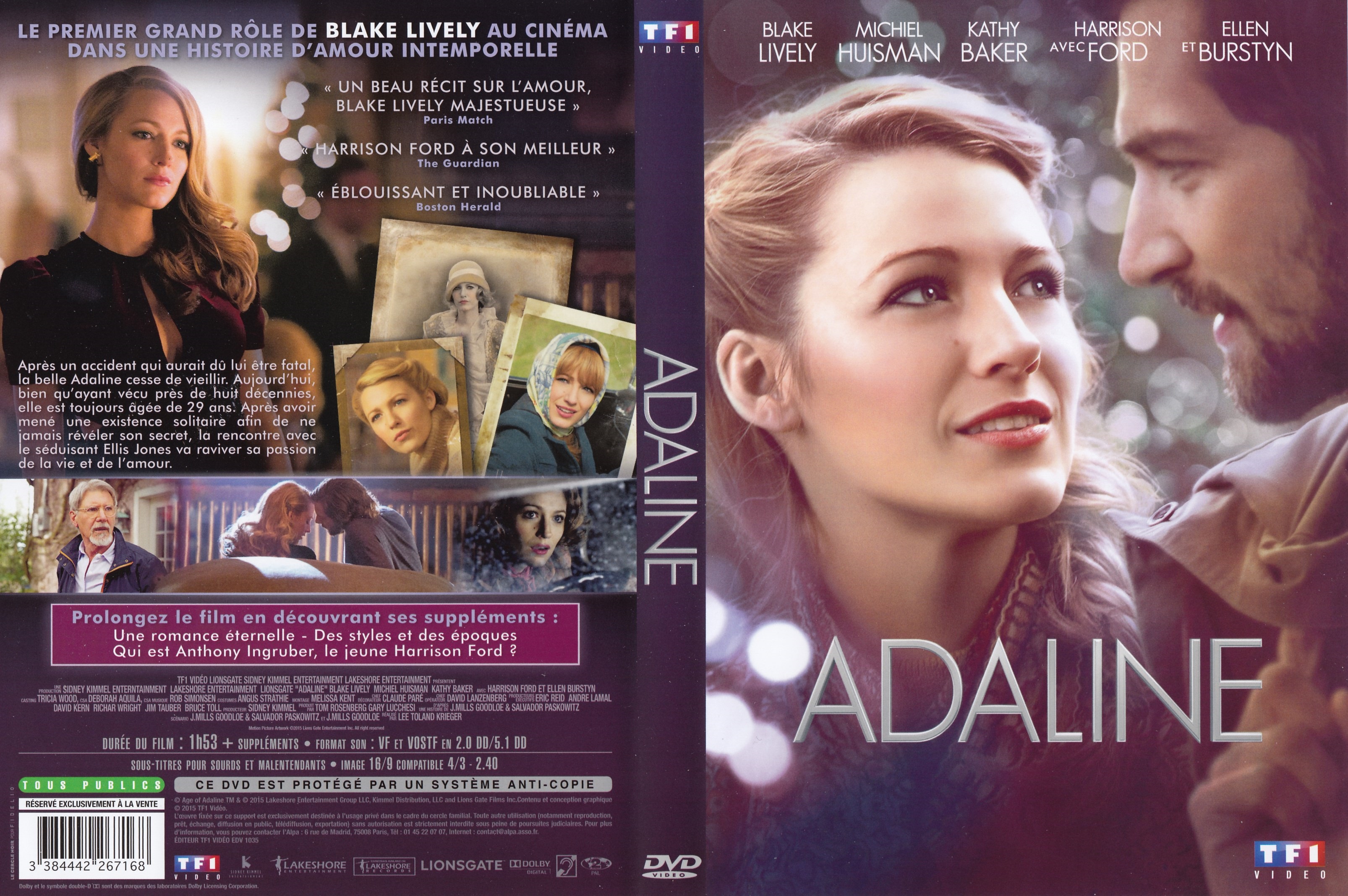 Jaquette DVD Adaline