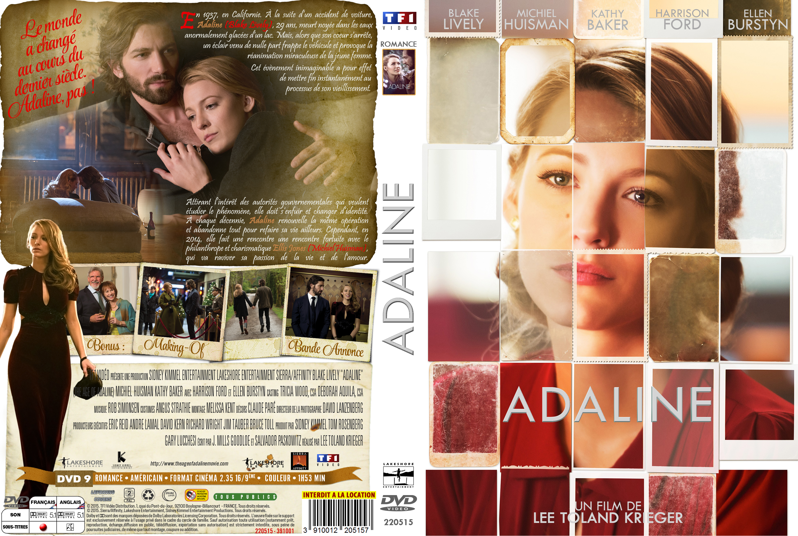 Jaquette DVD Adaline custom