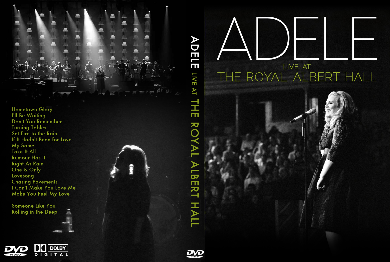 Jaquette DVD Adele live at the royal albert hall custom