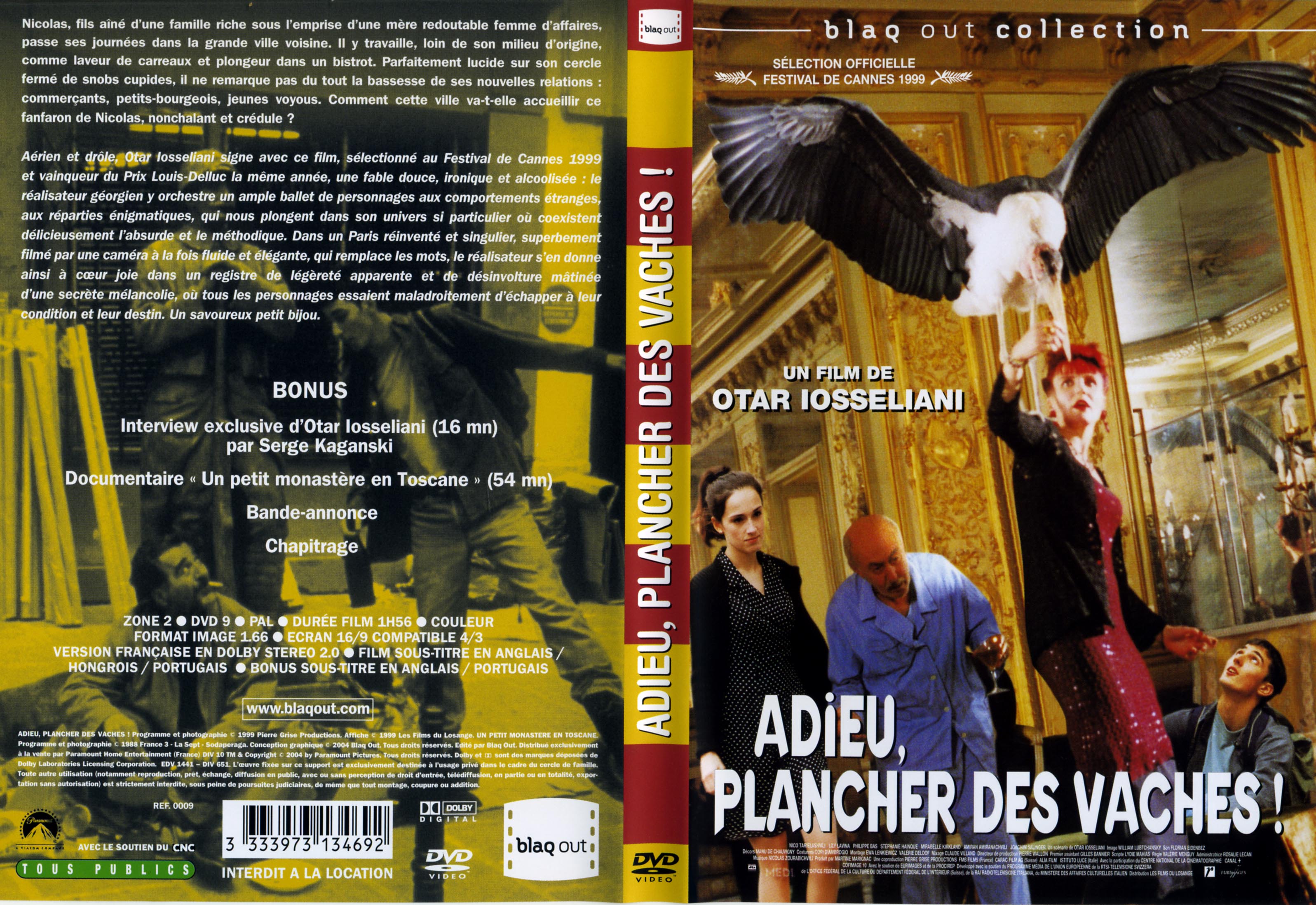 Jaquette DVD Adieu, plancher des vaches