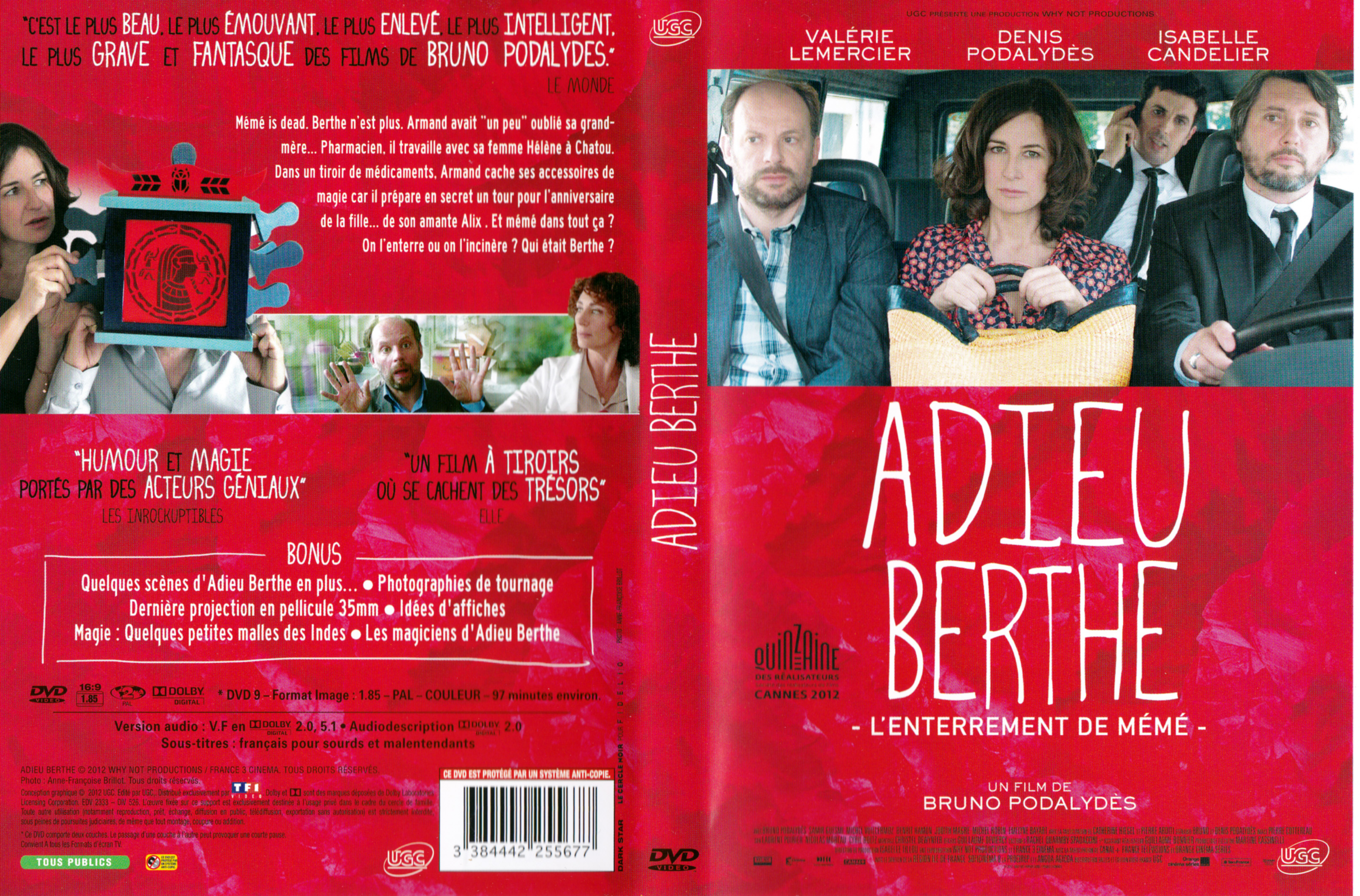 Jaquette DVD Adieu Berthe ou l