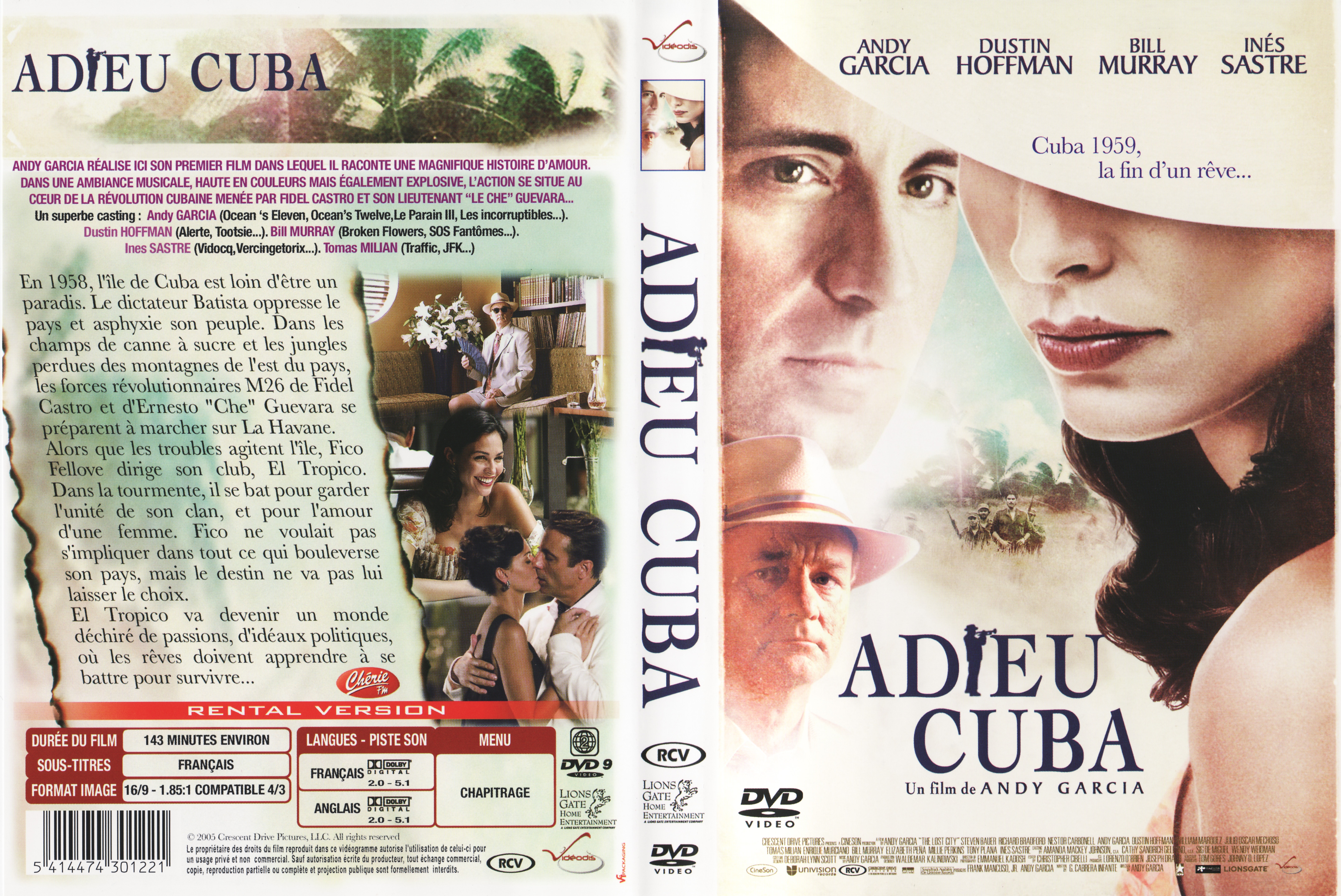 Jaquette DVD Adieu Cuba v2