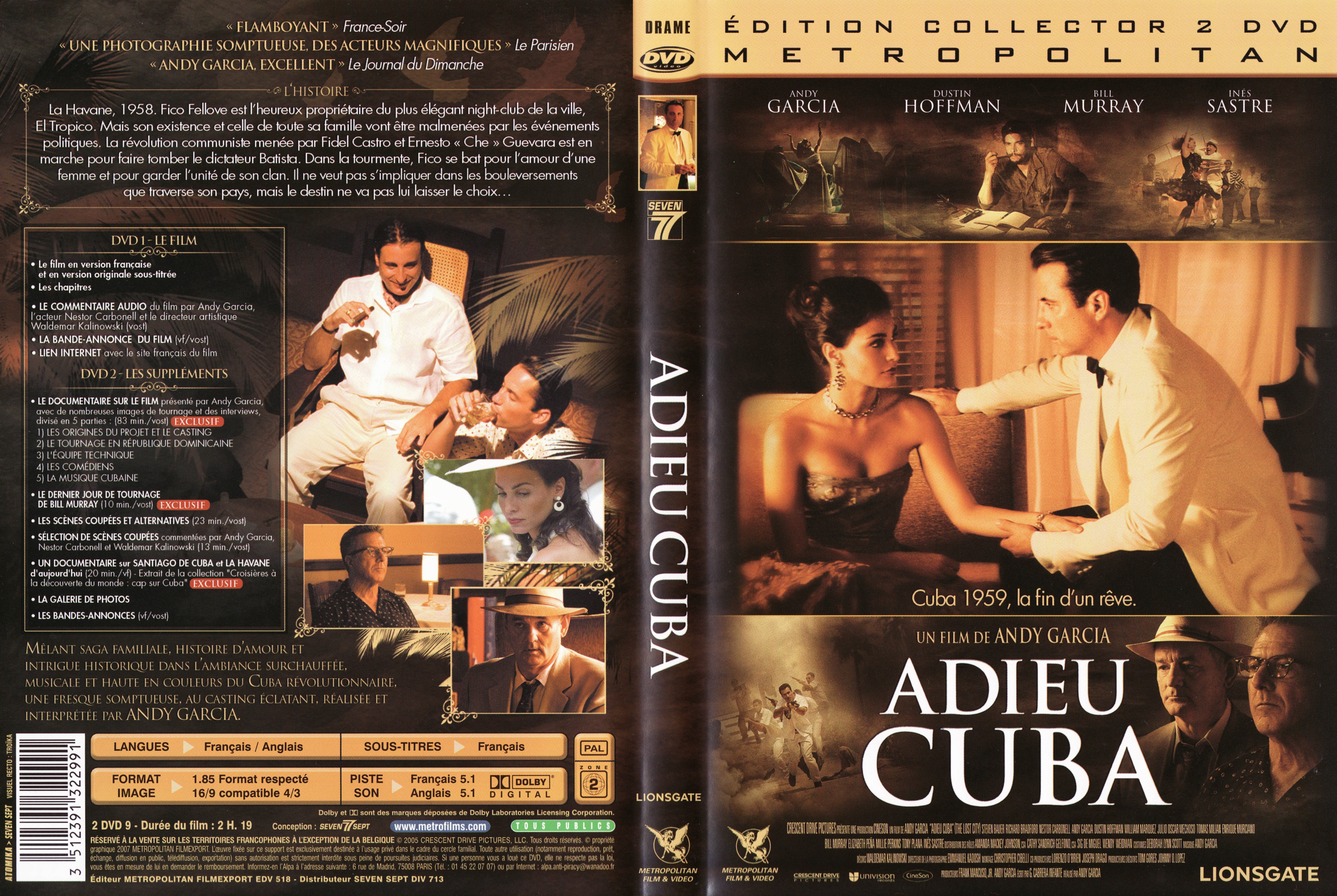 Jaquette DVD Adieu Cuba v3