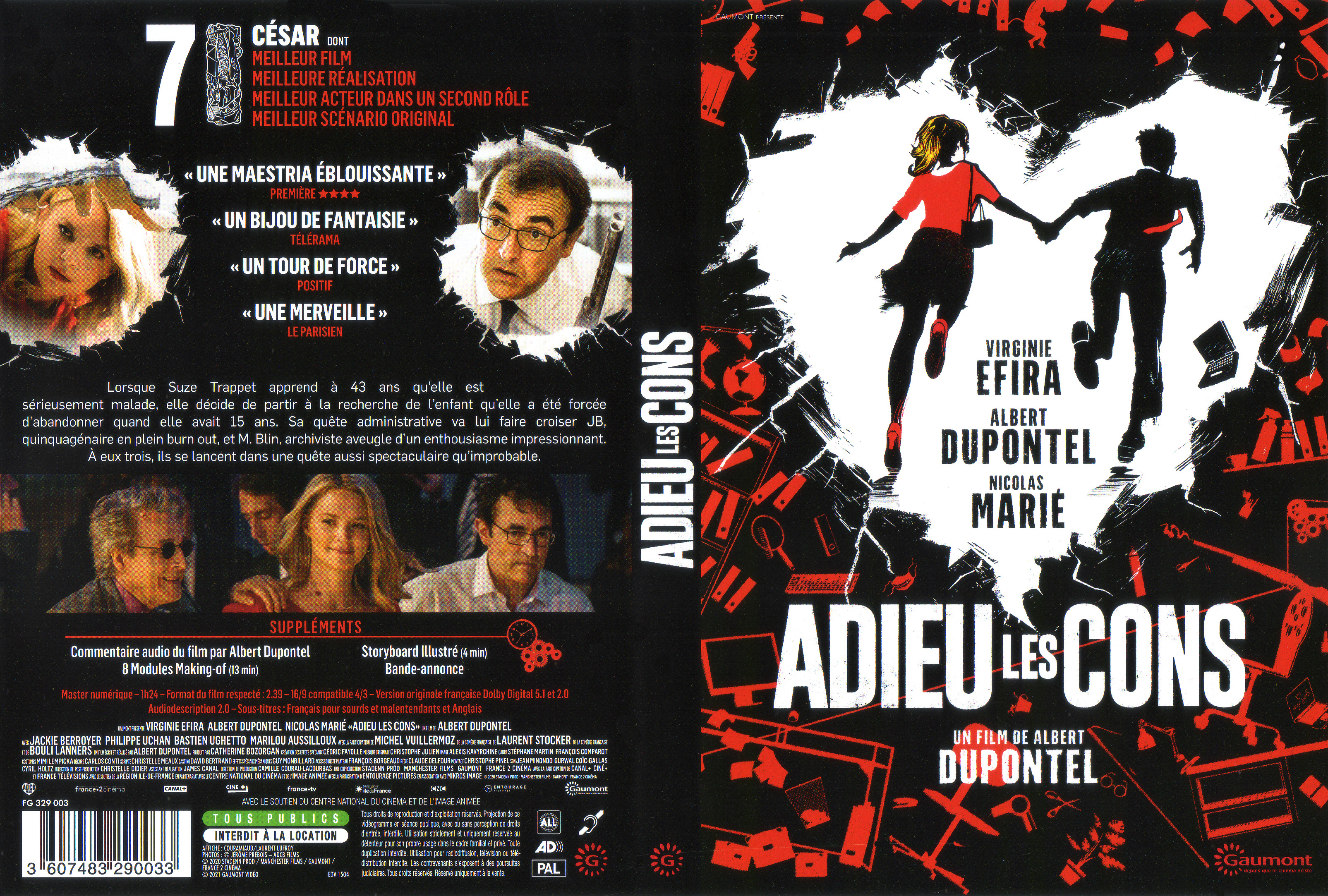 Jaquette DVD Adieu les cons