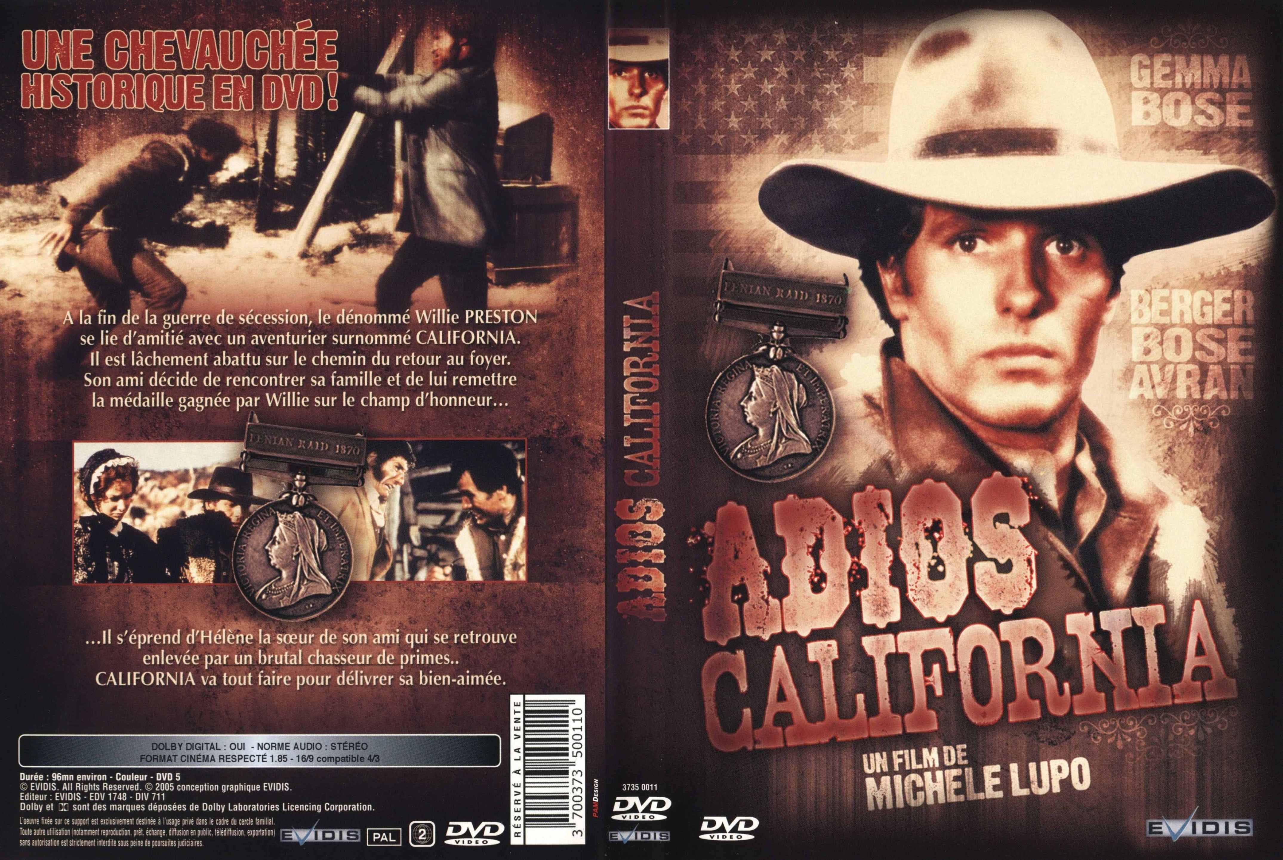 Jaquette DVD Adios California