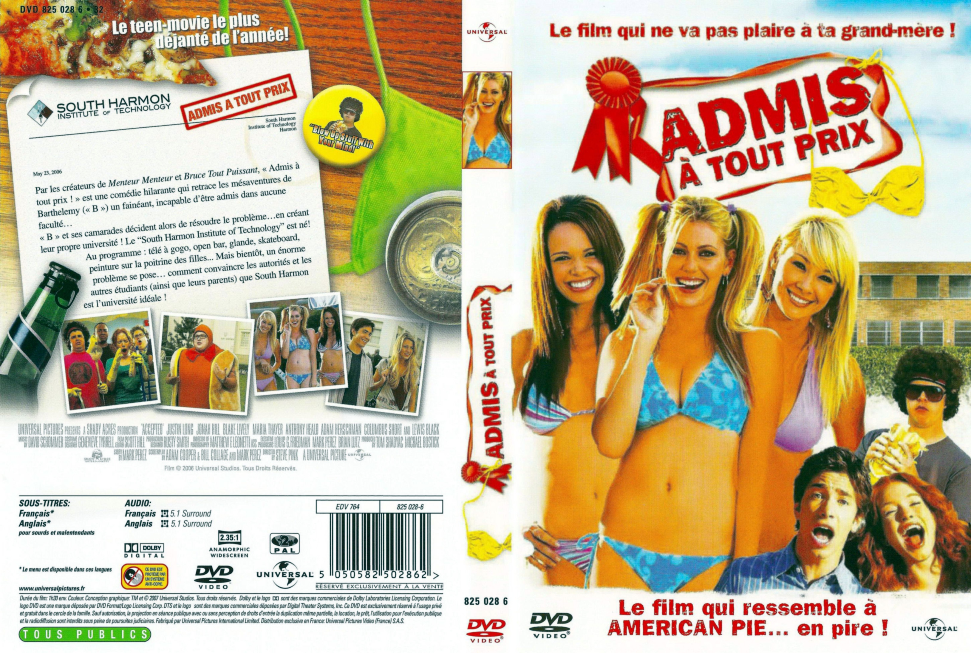 Jaquette DVD Admis  tout prix