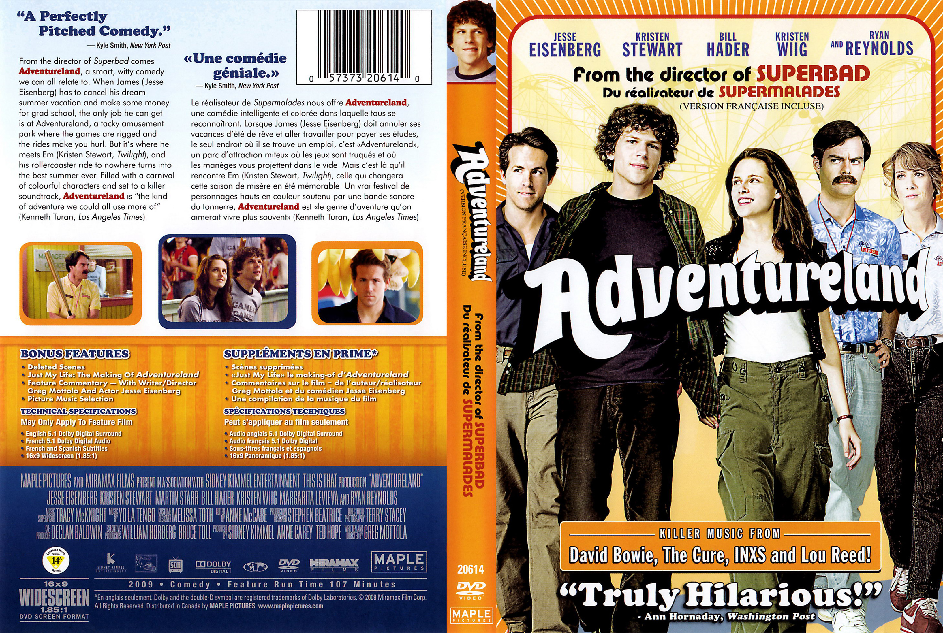 Jaquette DVD Adventureland (Canadienne)
