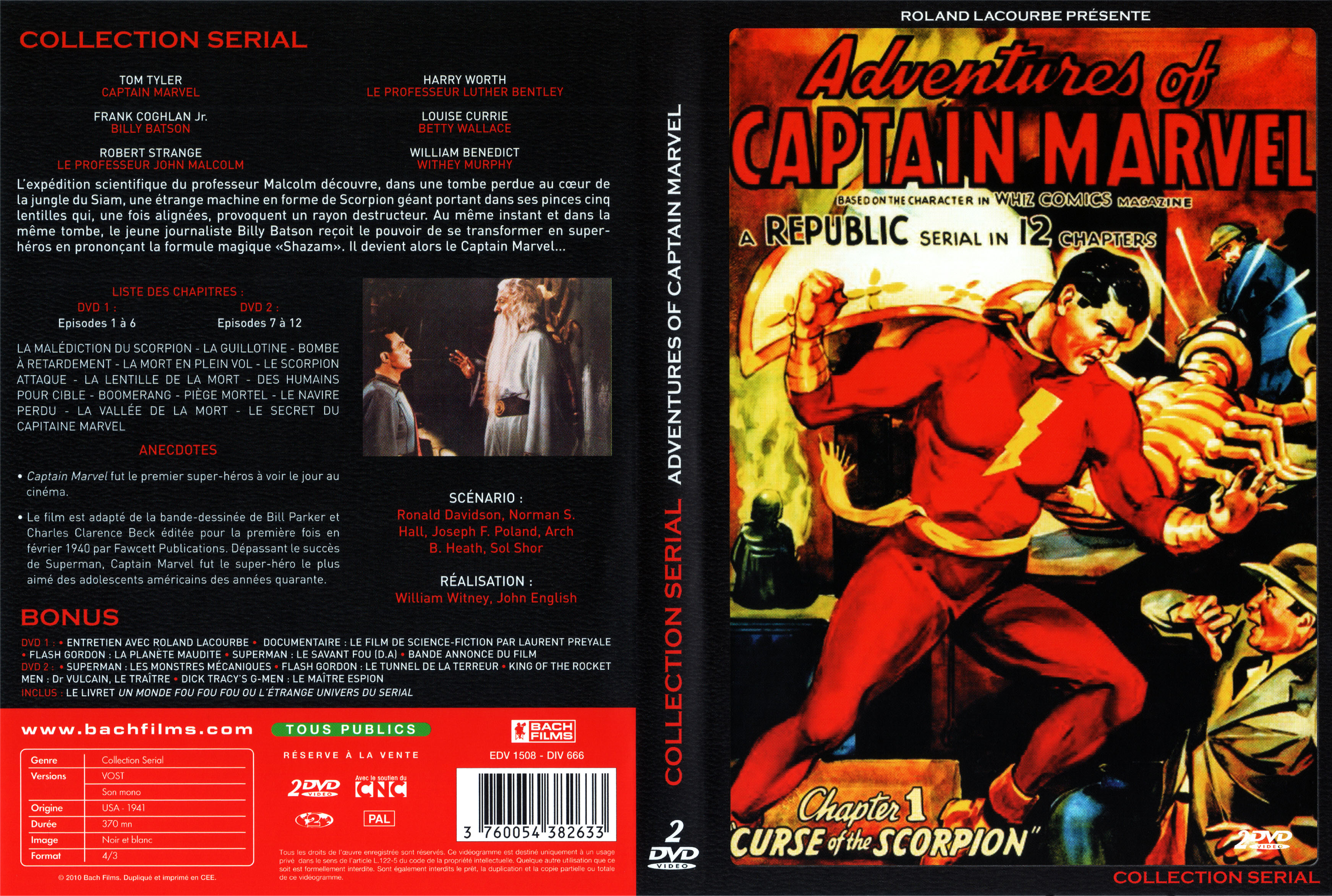 Jaquette DVD Adventures of Captain Marvel