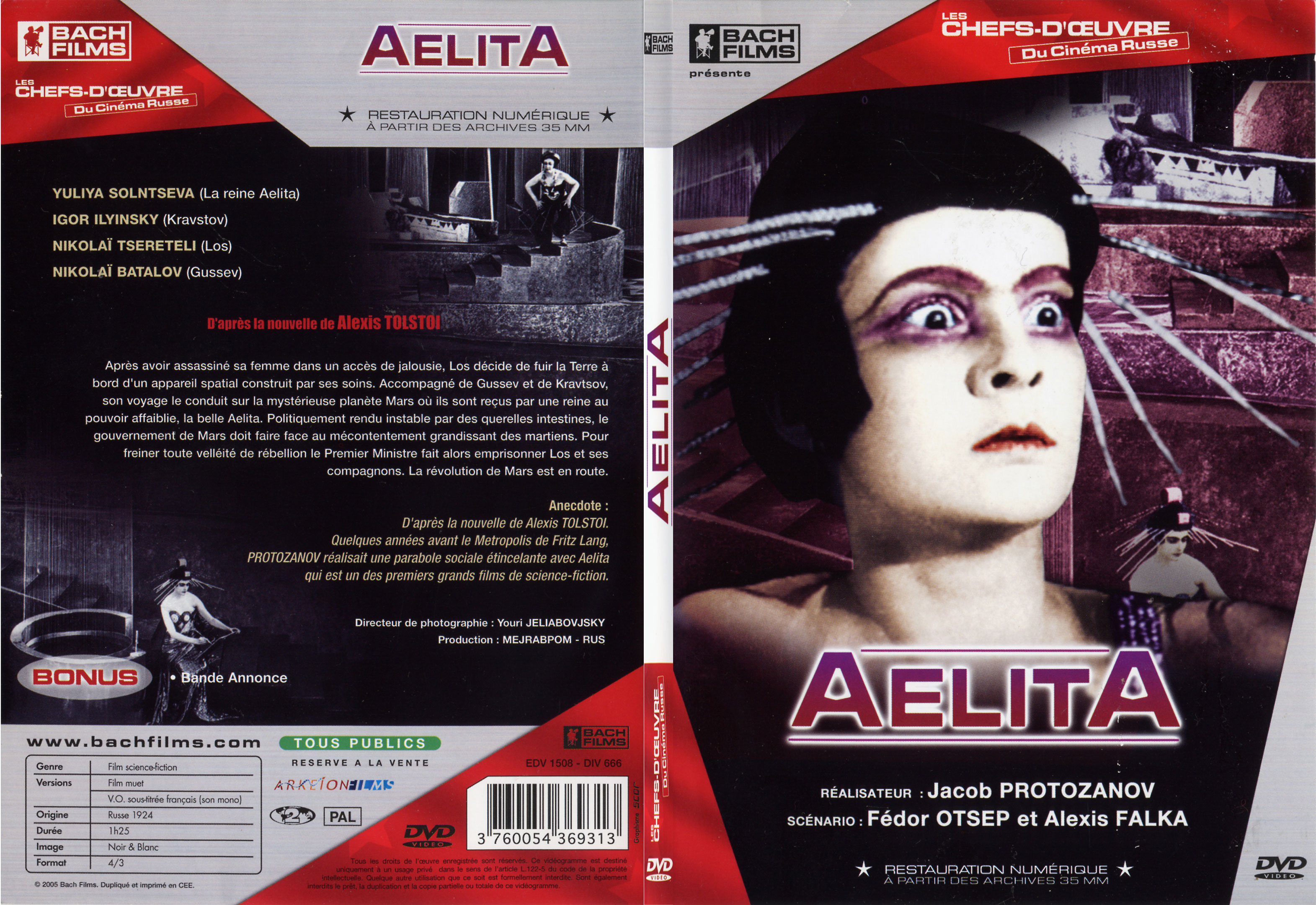 Jaquette DVD Aelita - SLIM