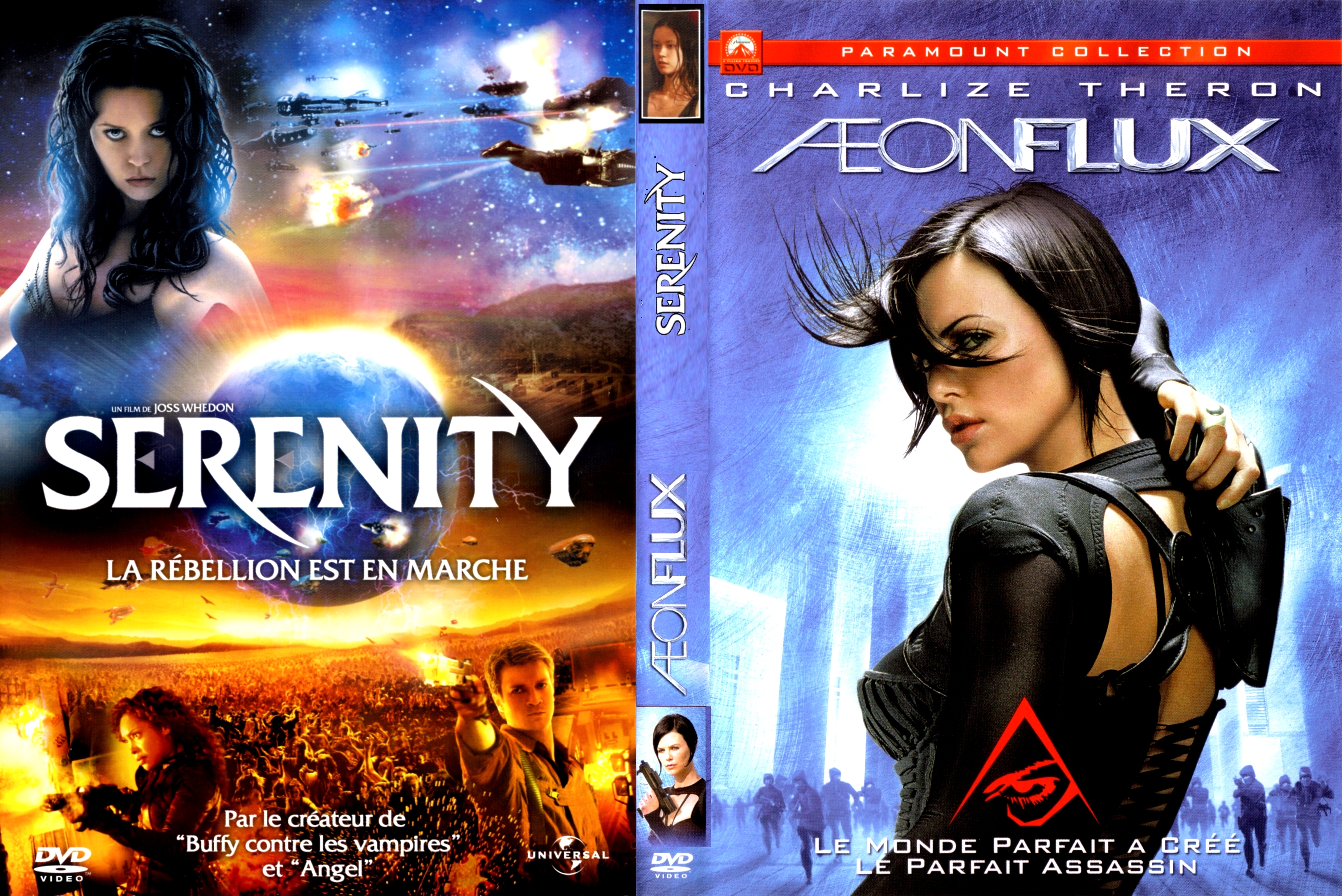 Jaquette DVD Aeon Flux + Serenity