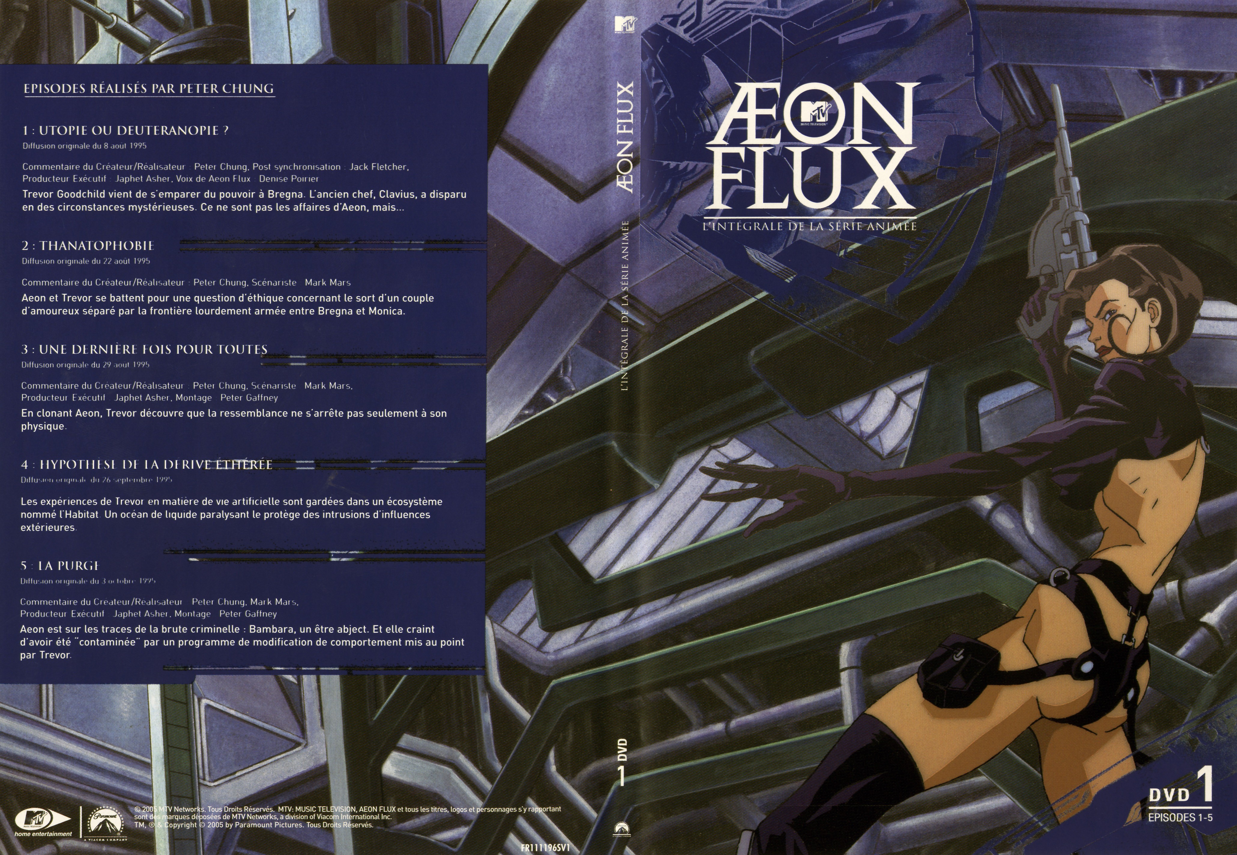 Jaquette DVD Aeon flux DVD 1