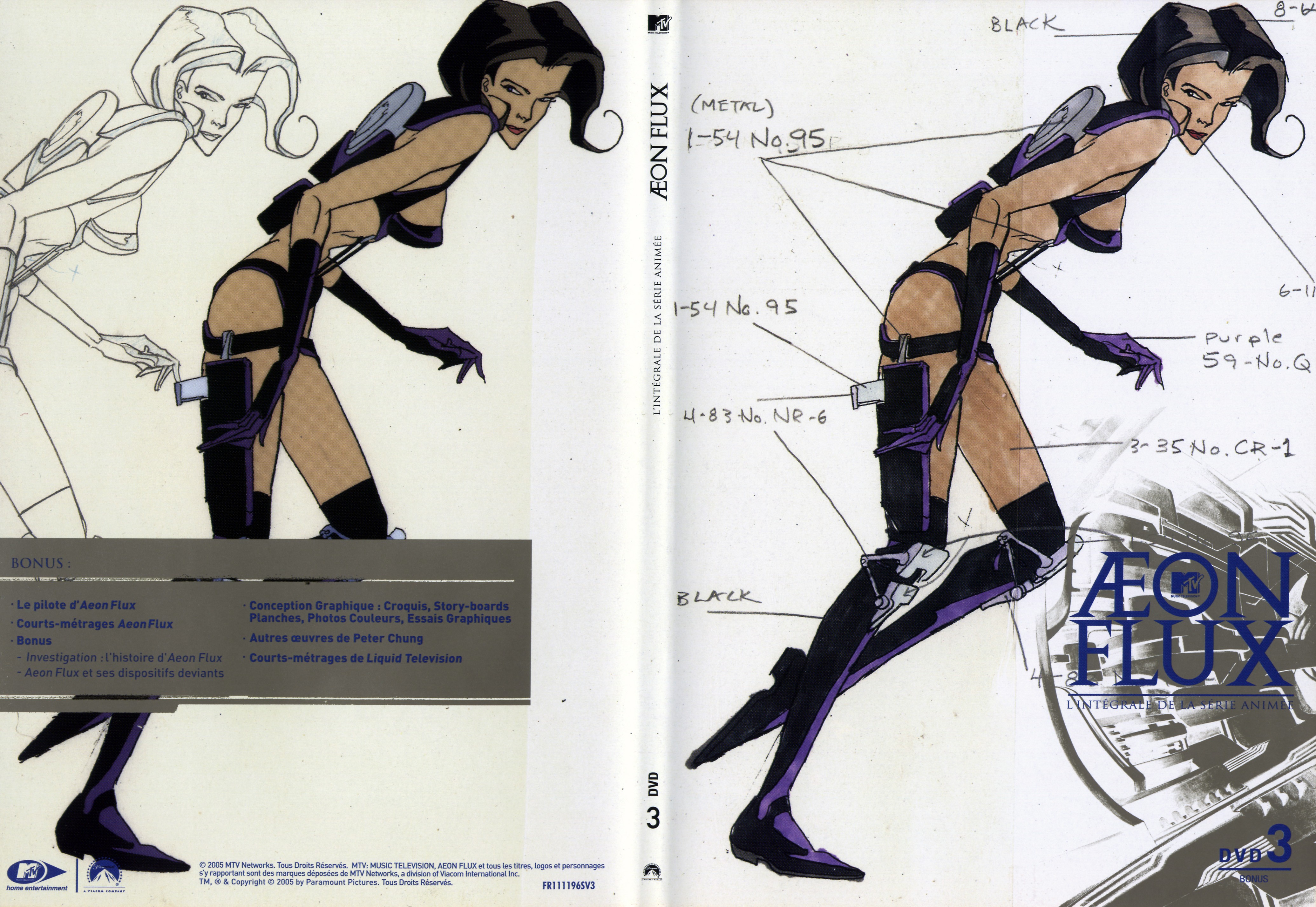 Jaquette DVD Aeon flux DVD 3