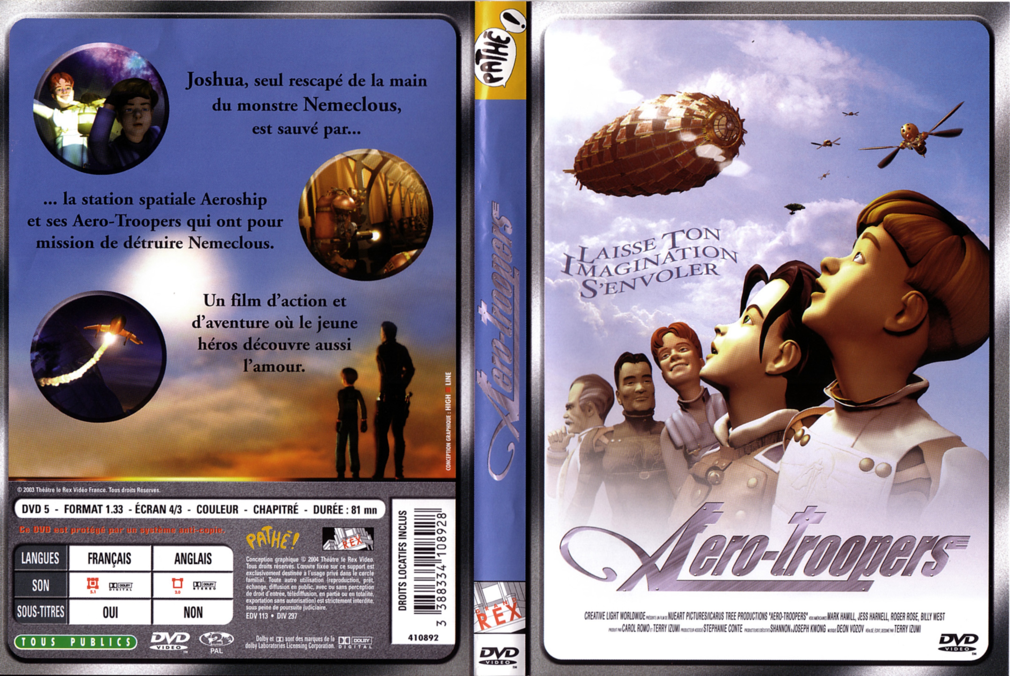 Jaquette DVD Aero troopers