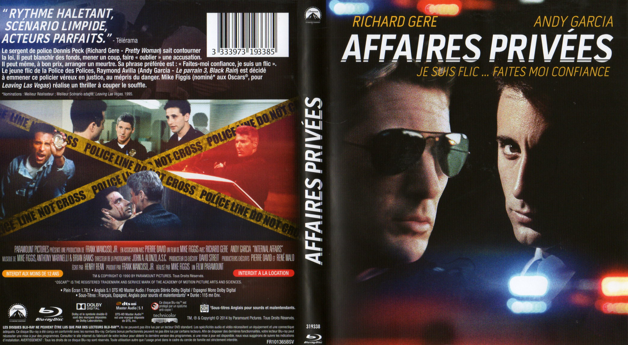 Jaquette DVD Affaires prives (BLU-RAY)