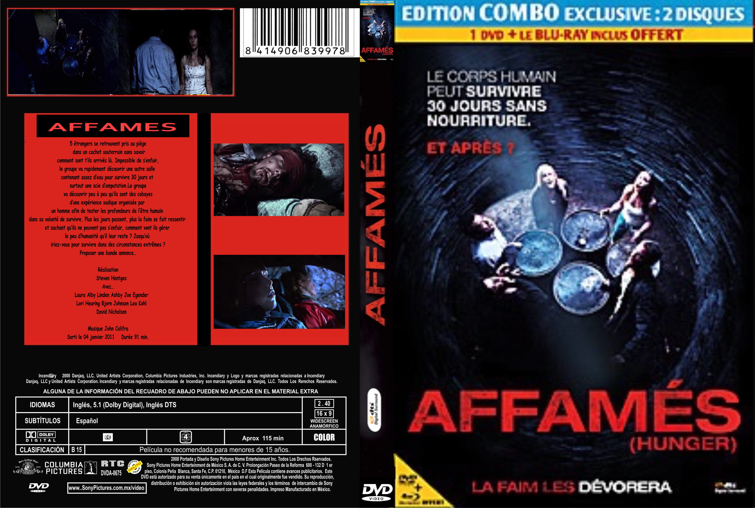 Jaquette DVD Affams custom