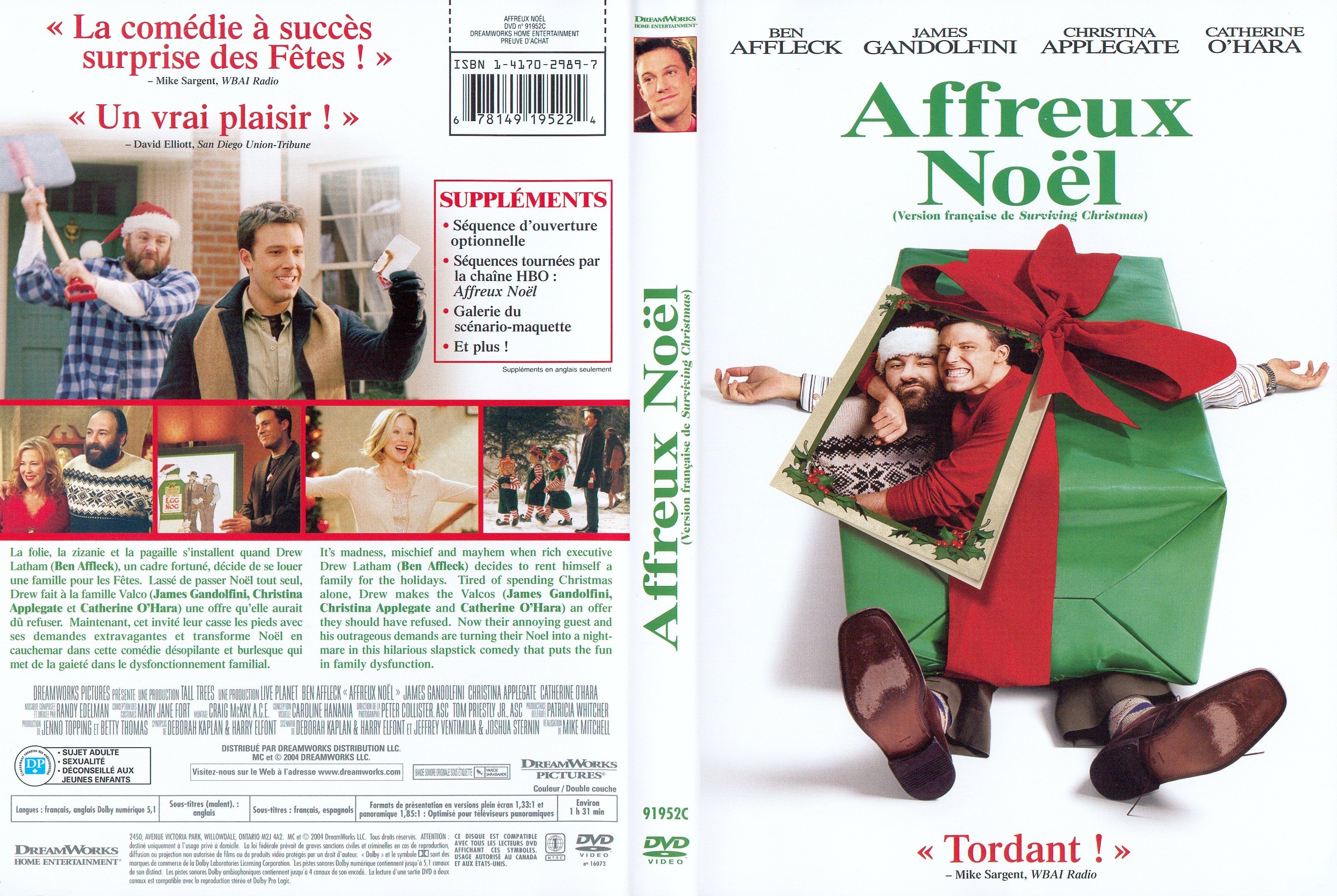 Jaquette DVD Affreux noel