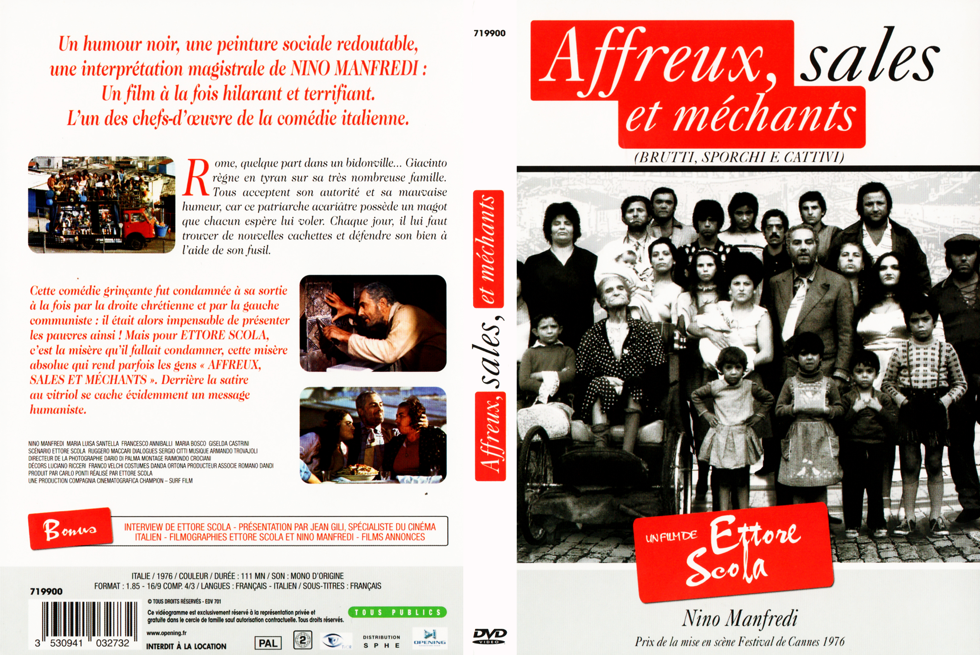 Jaquette DVD Affreux sales et mchants v2