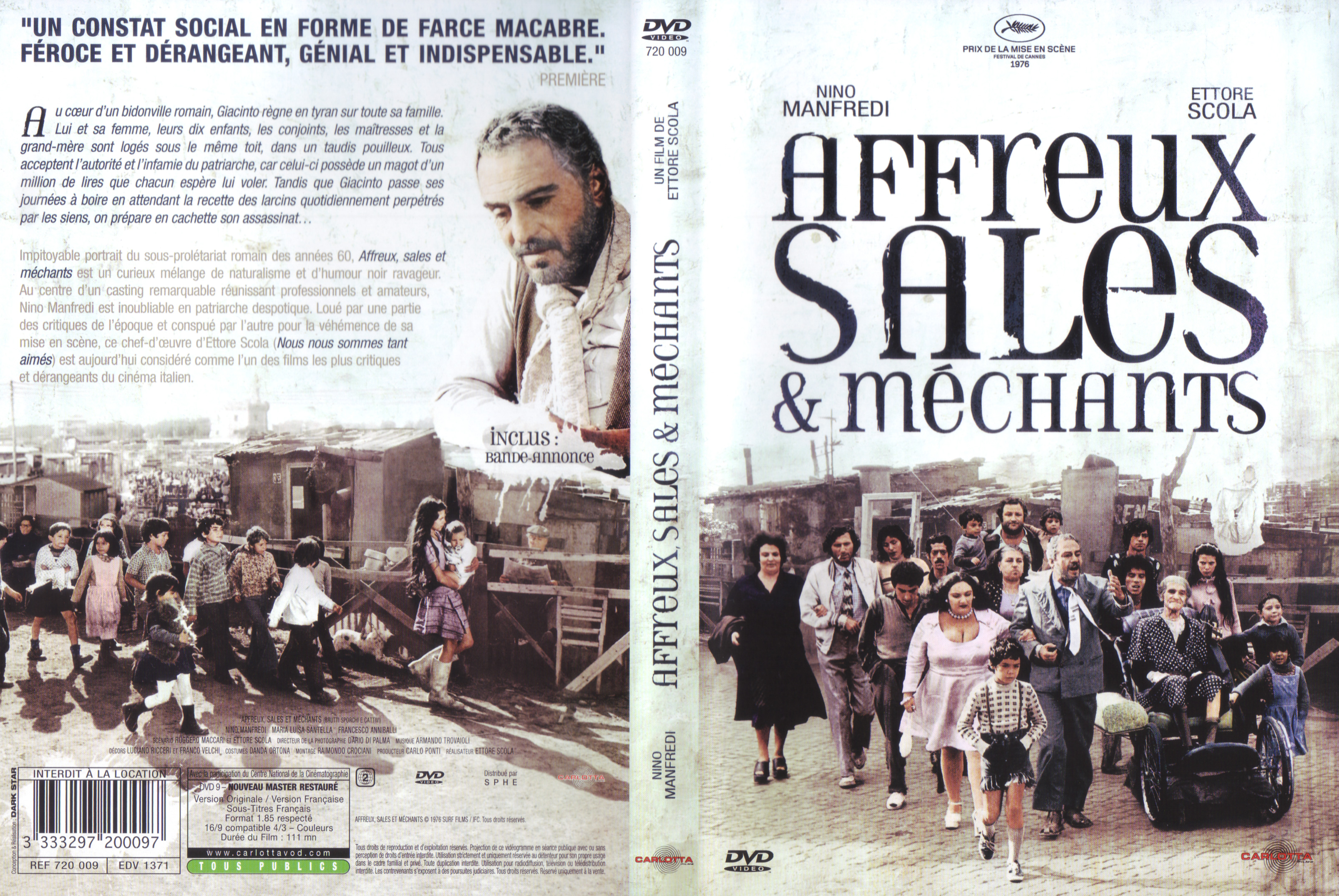 Jaquette DVD Affreux sales et mchants v3
