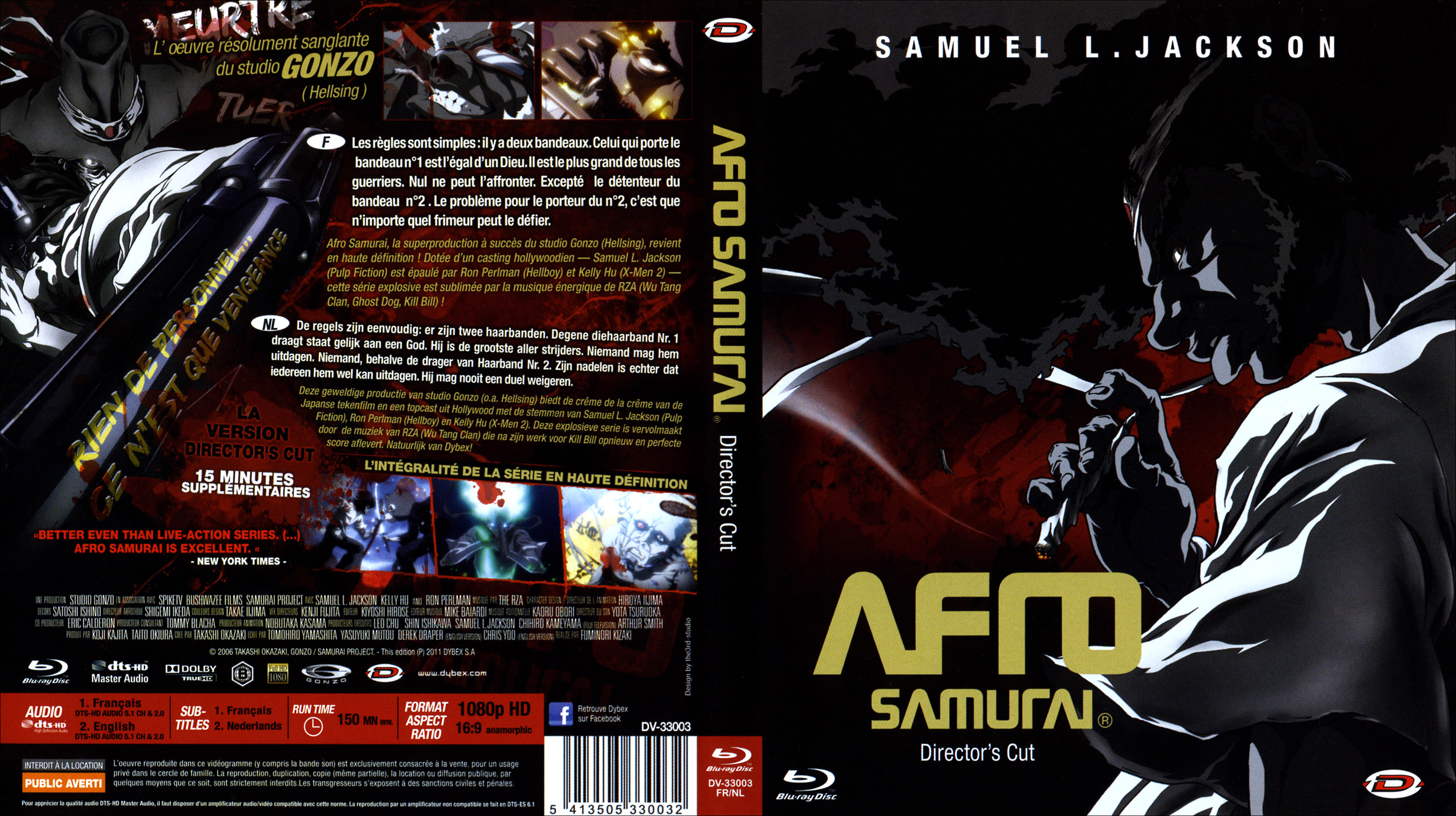 Jaquette DVD Afro samurai (BLU-RAY)