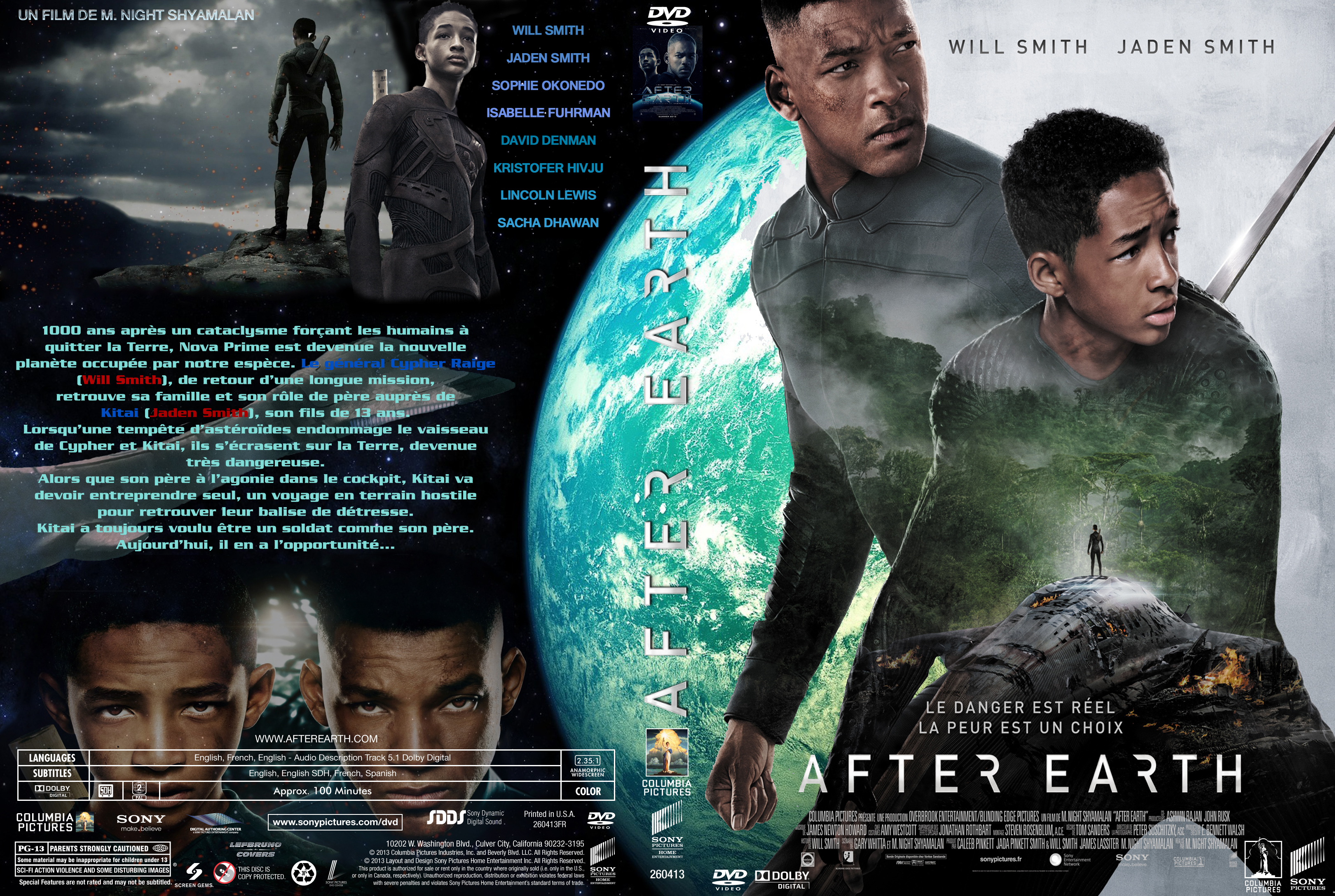 Jaquette DVD After Earth custom