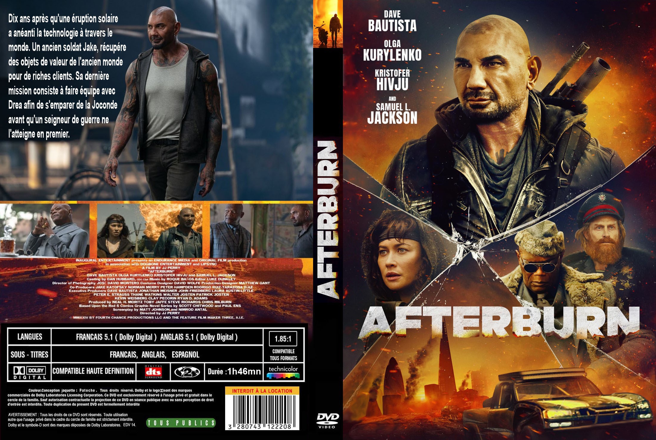 Jaquette DVD Afterburn custom