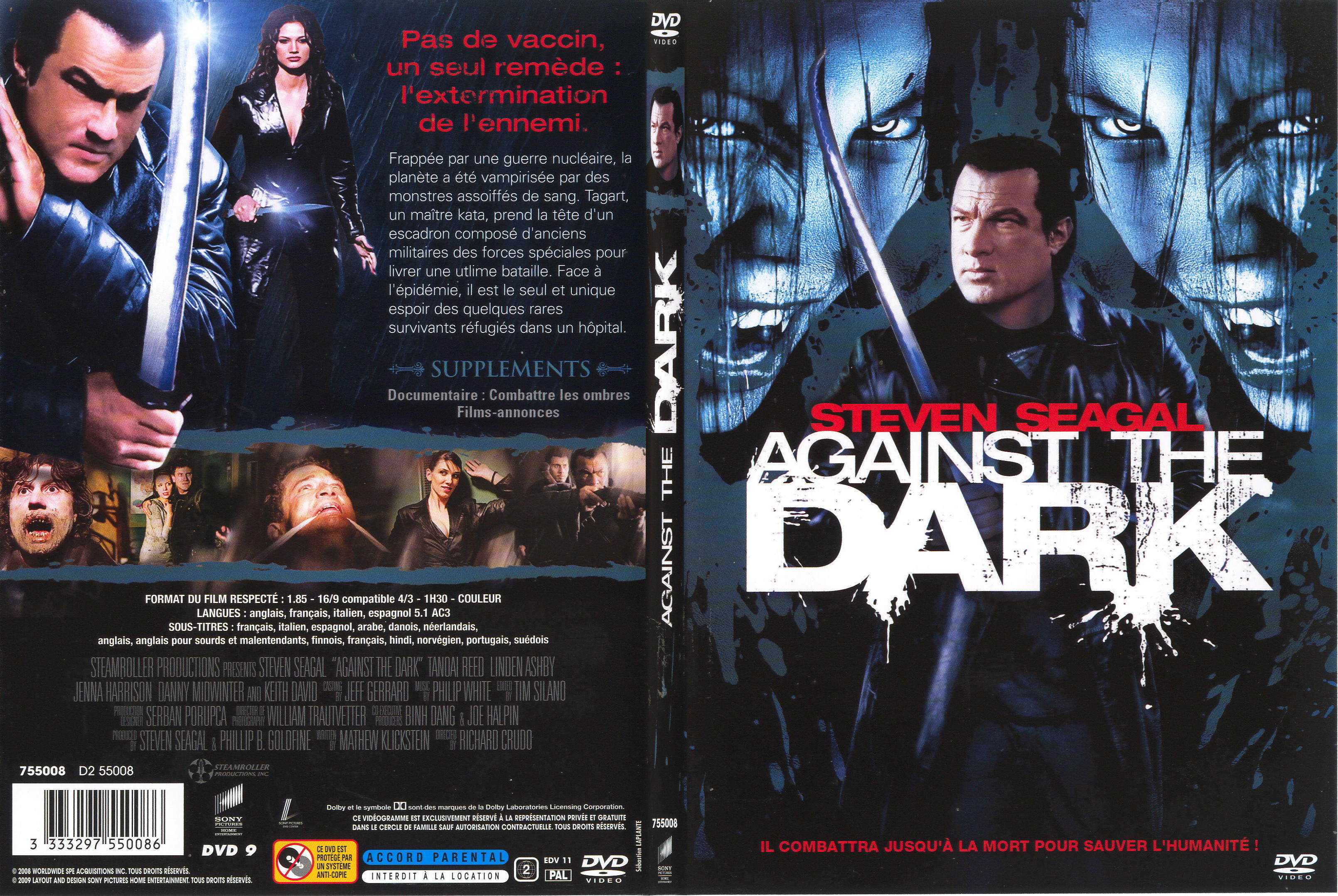 Jaquette DVD Against the dark - SLIM