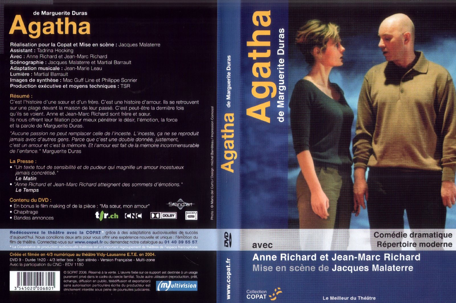 Jaquette DVD Agatha