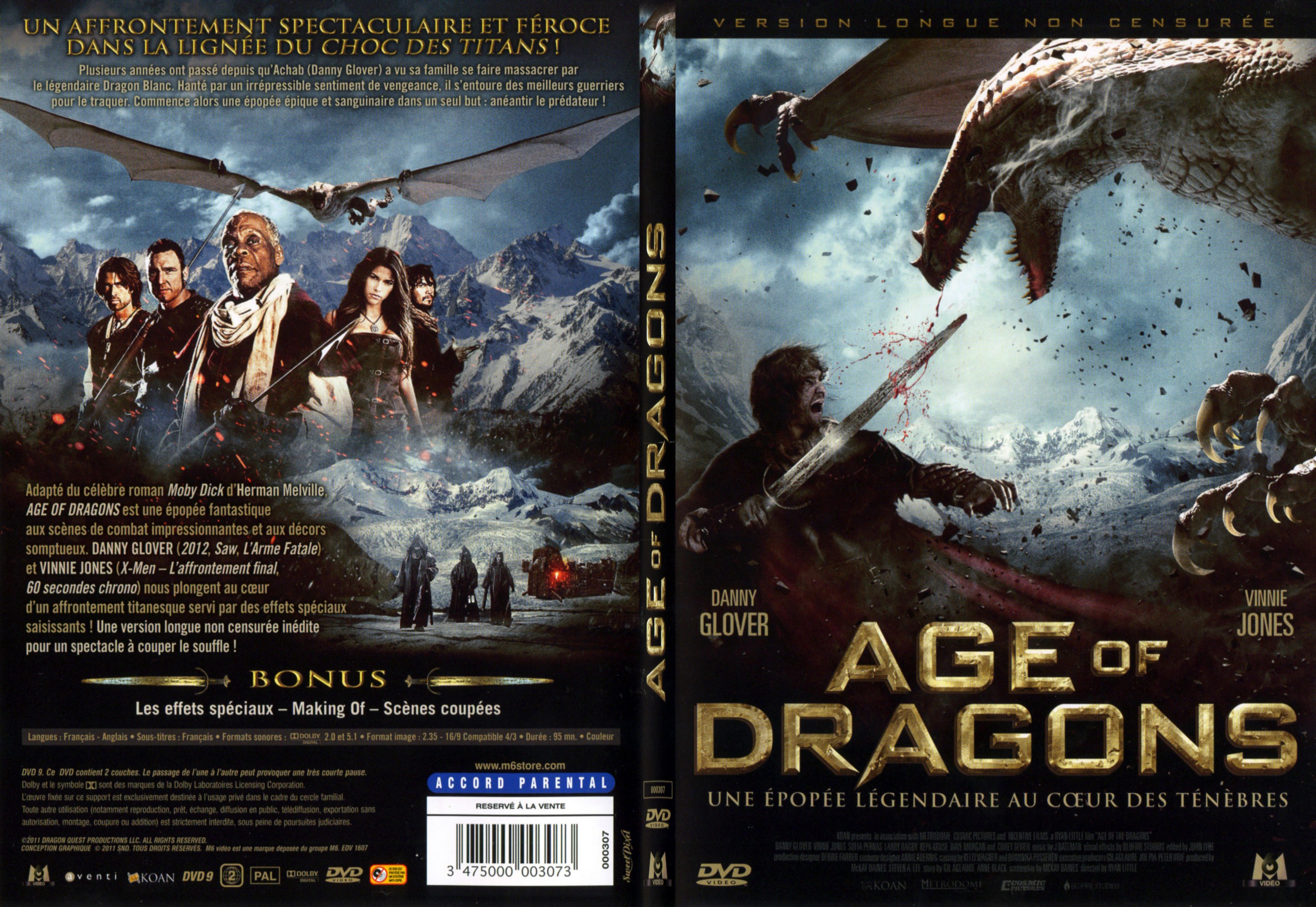 Jaquette DVD Age of dragons - SLIM