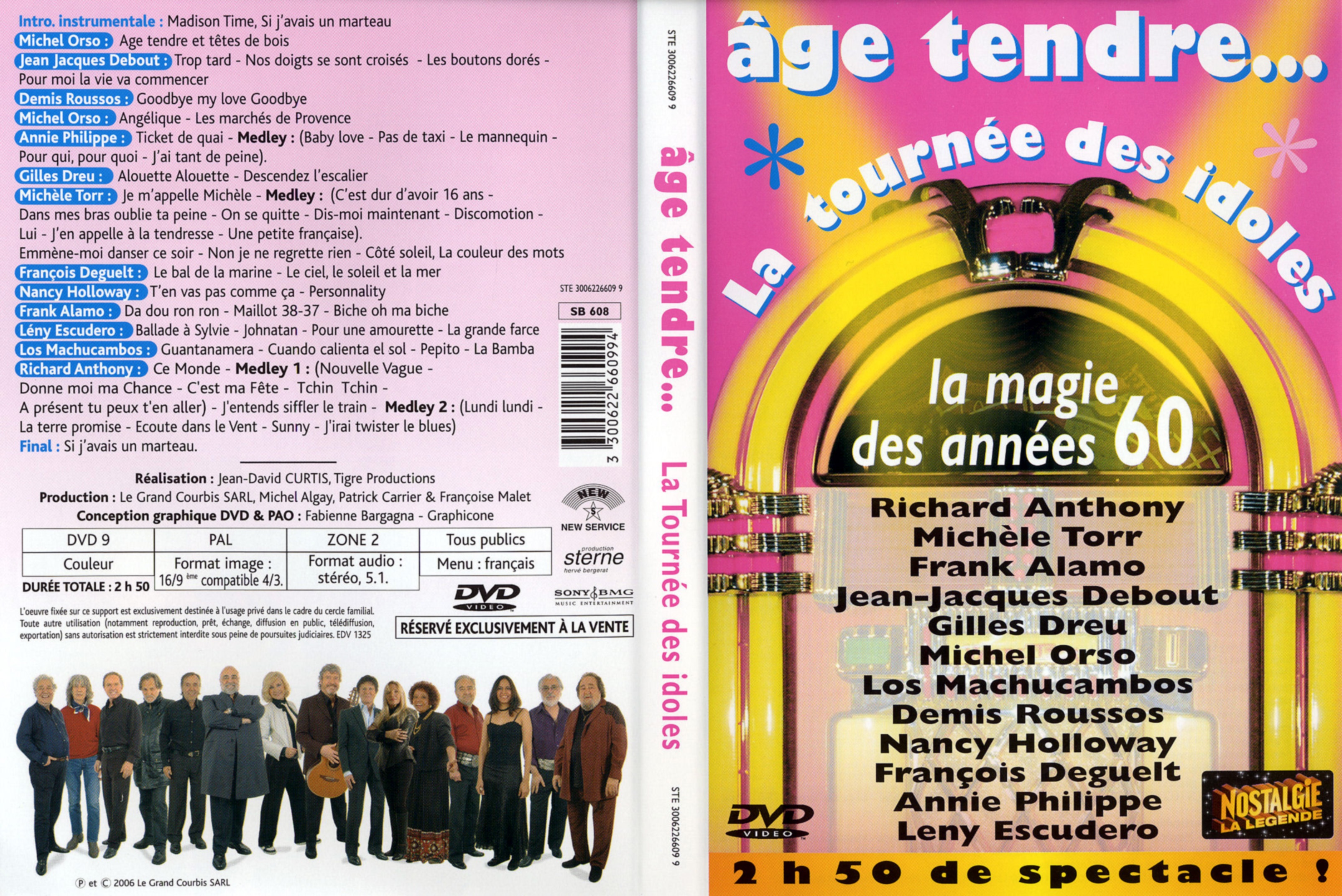 Jaquette DVD Age tendre - La tourne des idoles
