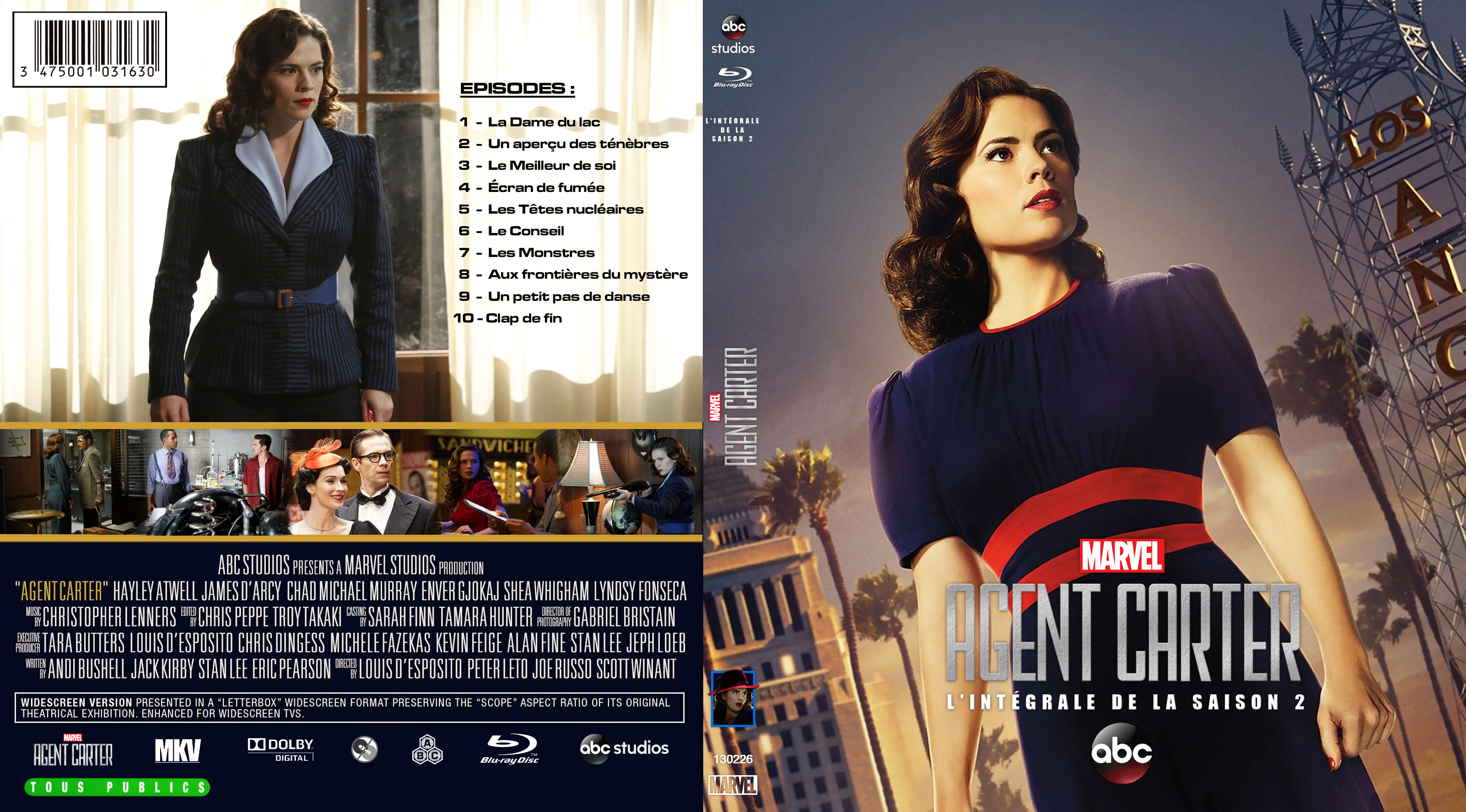 Jaquette DVD Agent Carter Saison 2 custom (BLU-RAY)