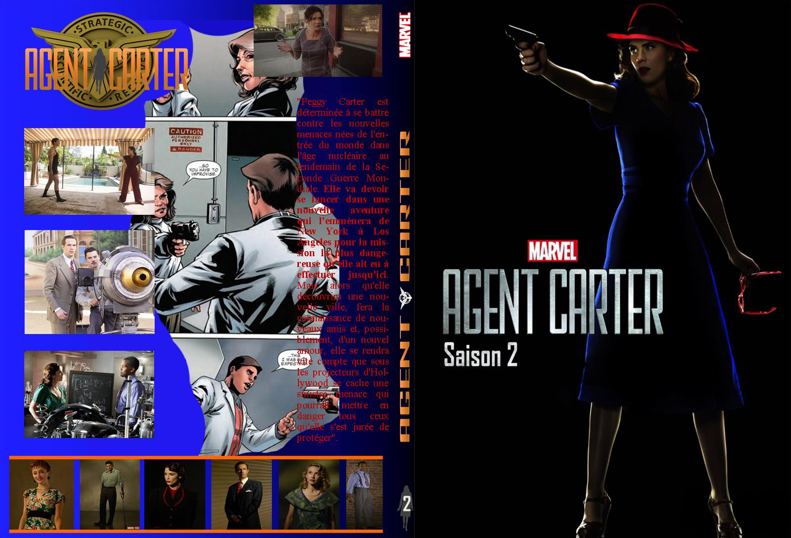 Jaquette DVD Agent Carter Saison 2 custom - SLIM