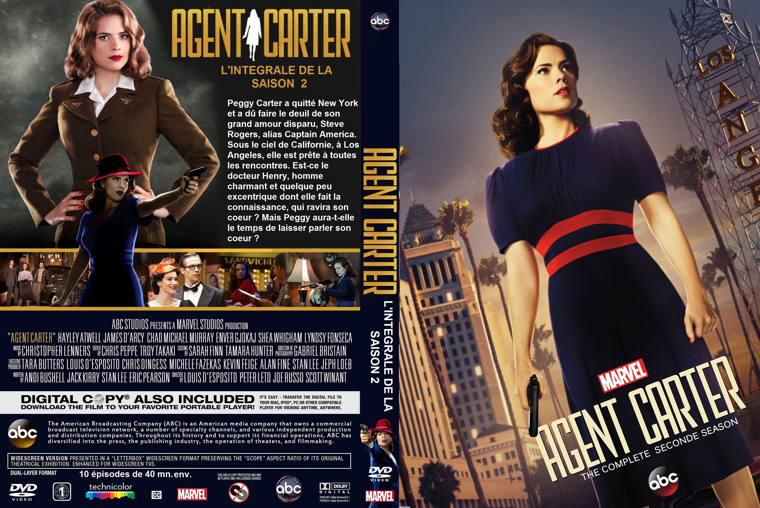 Jaquette DVD Agent Carter saison 2 custom