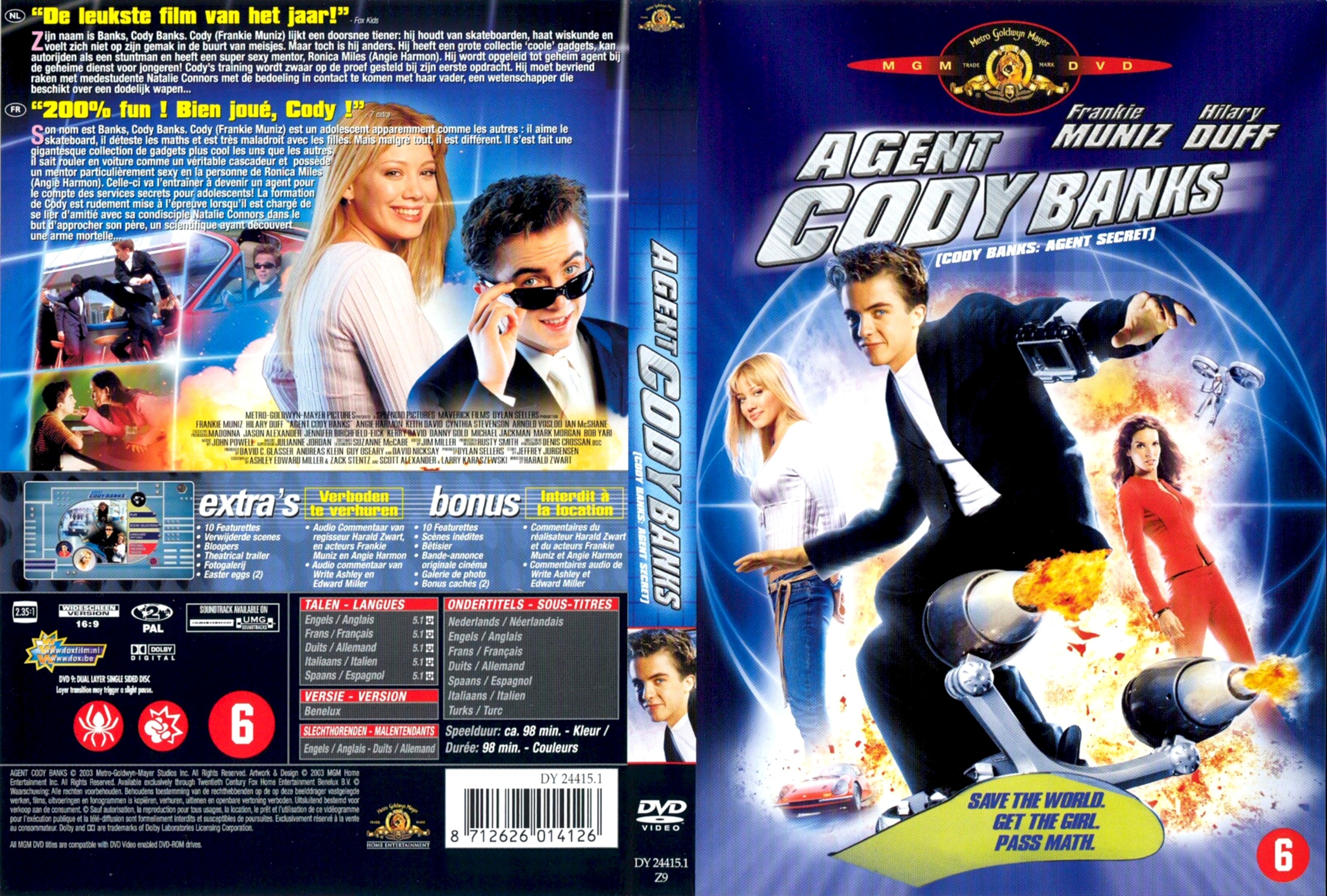 Jaquette DVD Agent cody banks