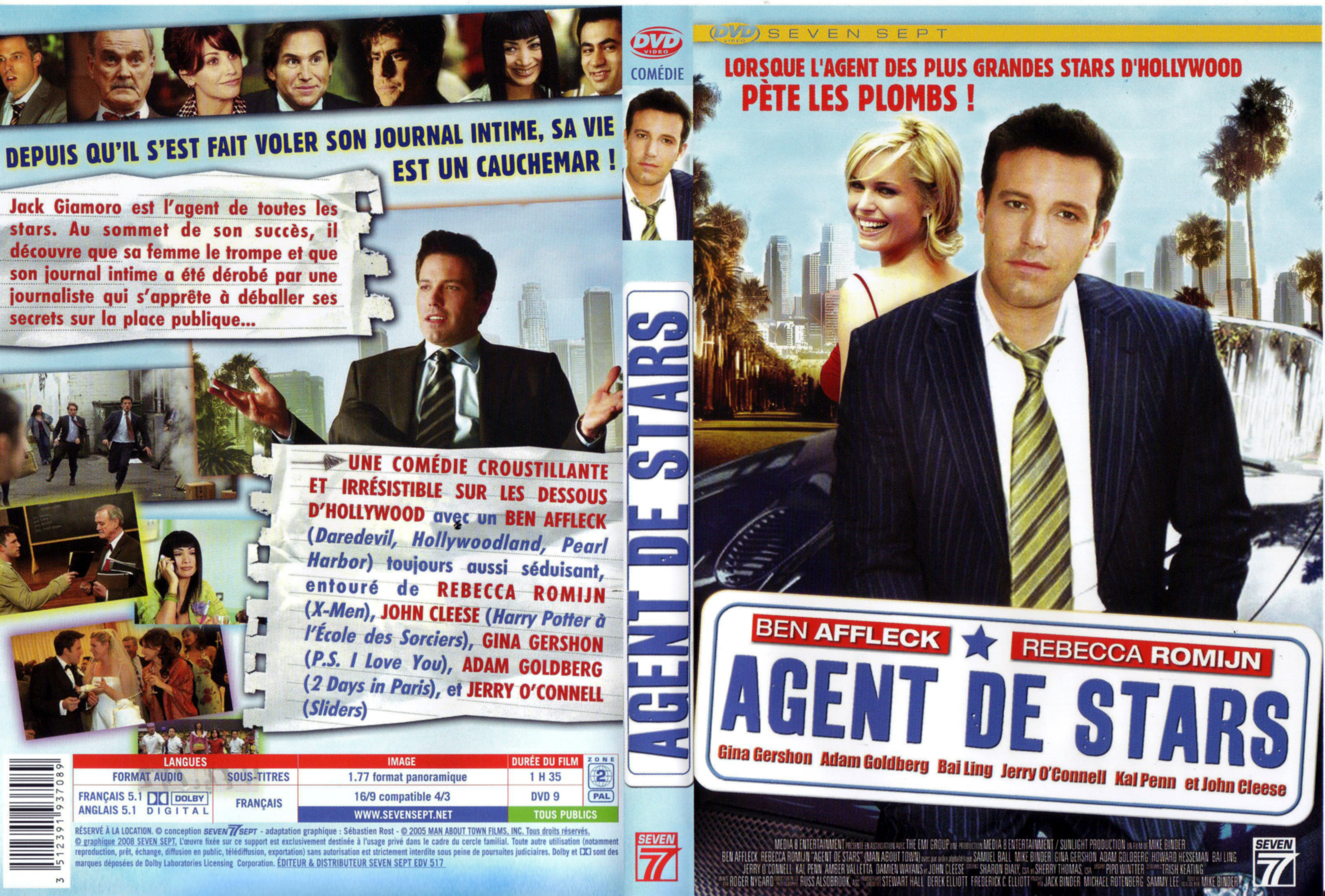Jaquette DVD Agent de stars