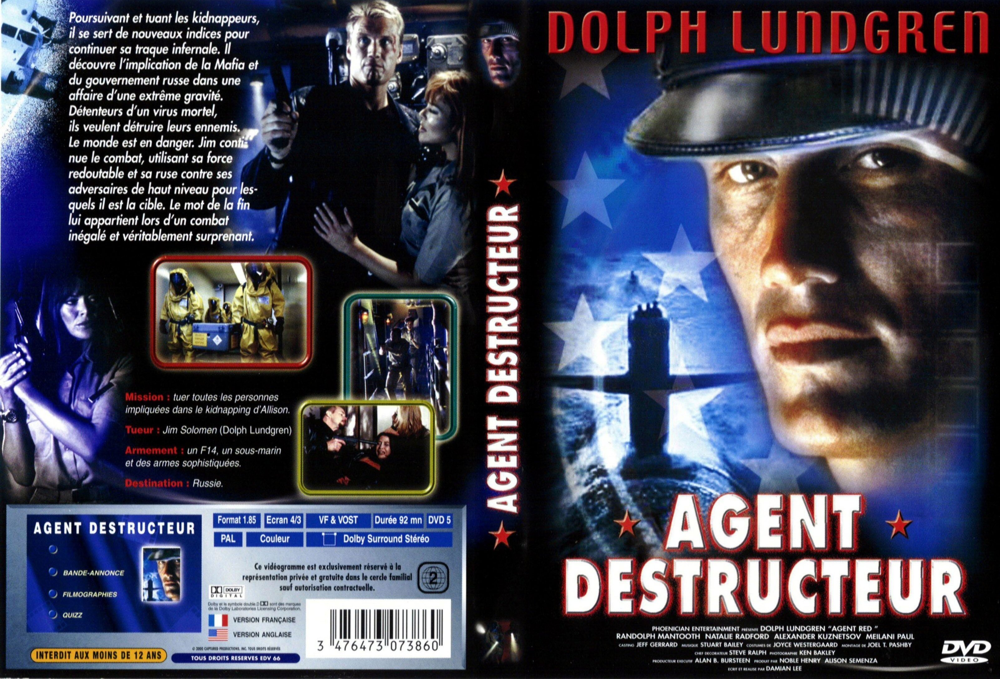 Jaquette DVD Agent destructeur