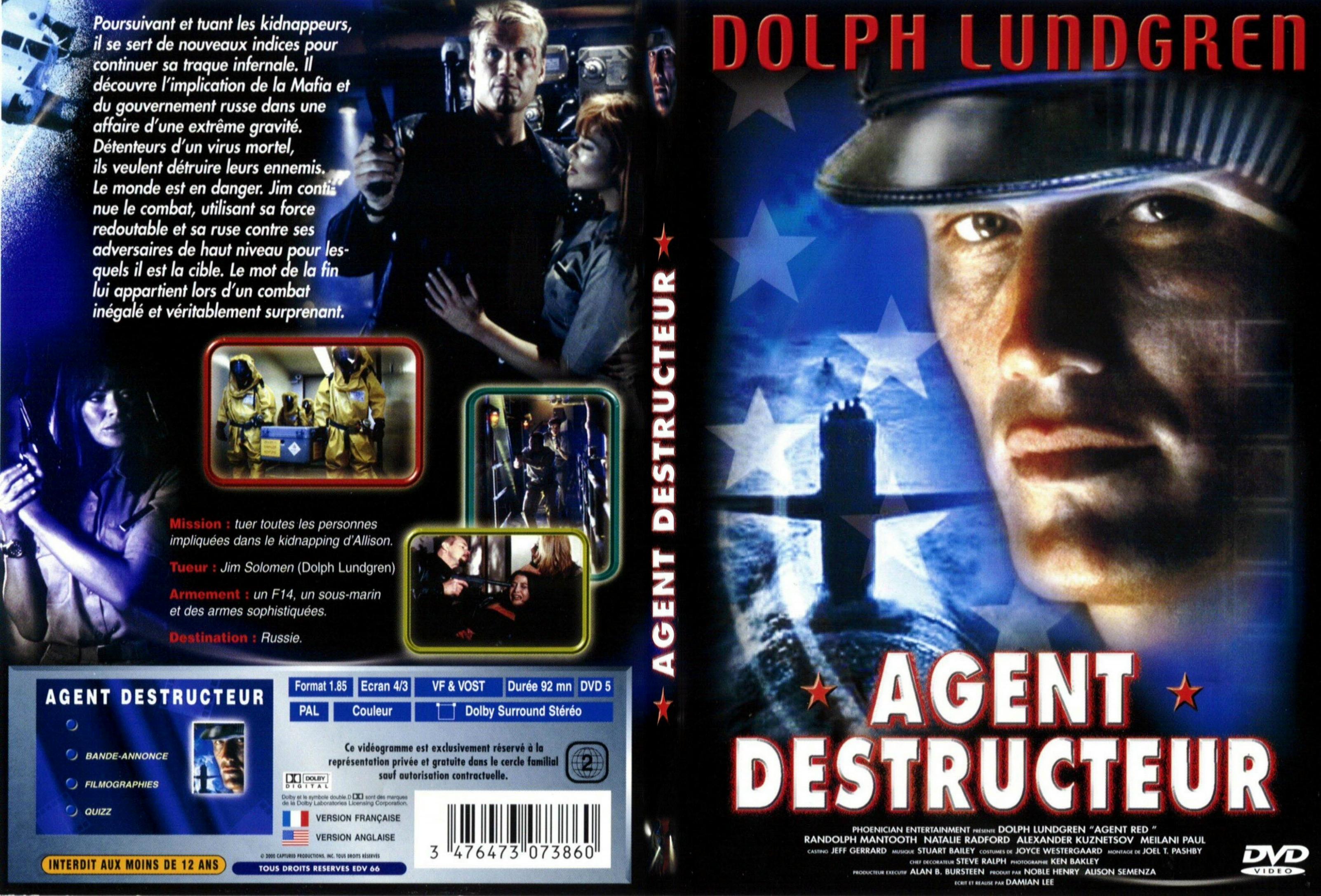 Jaquette DVD Agent destructeur - SLIM