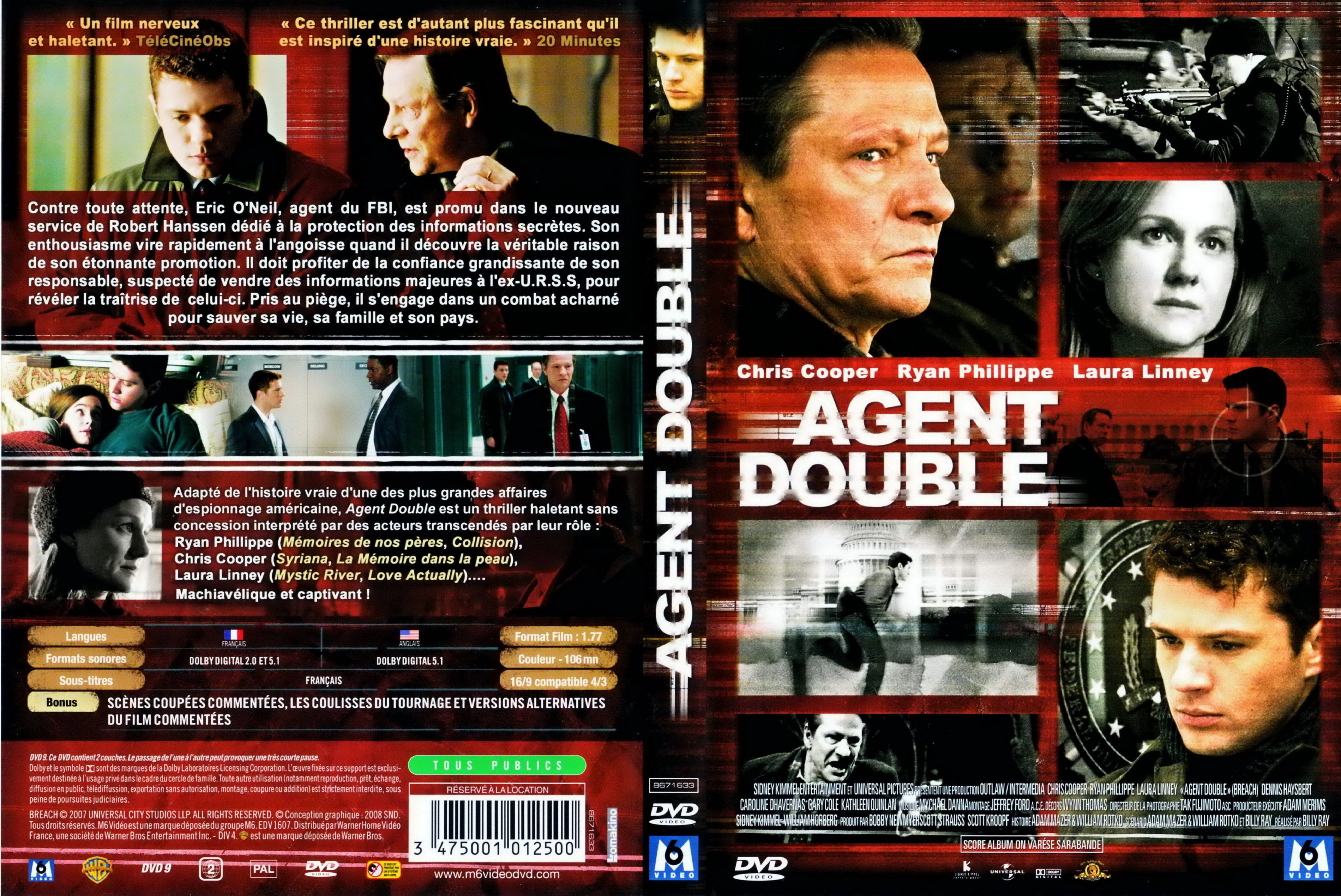 Jaquette DVD Agent double (2007)