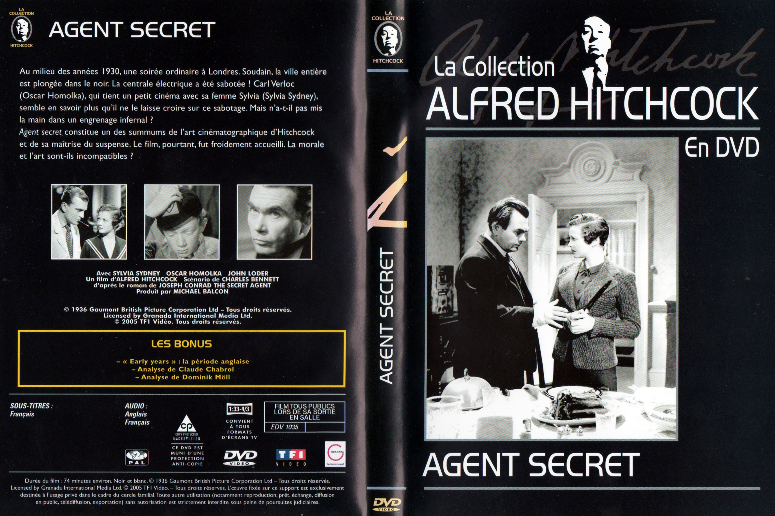 Jaquette DVD Agent secret