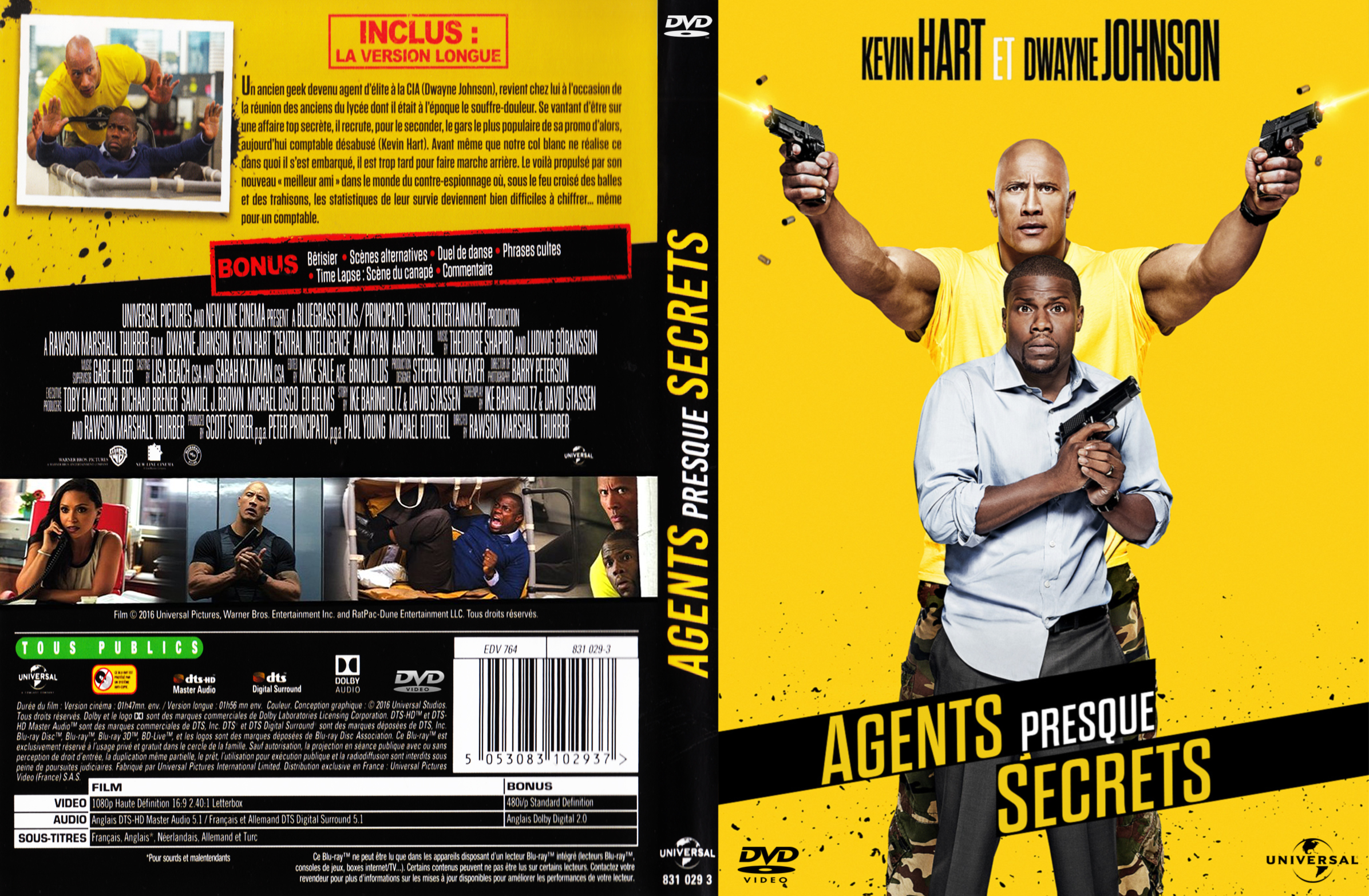 Jaquette DVD Agents Presque Secrets custom