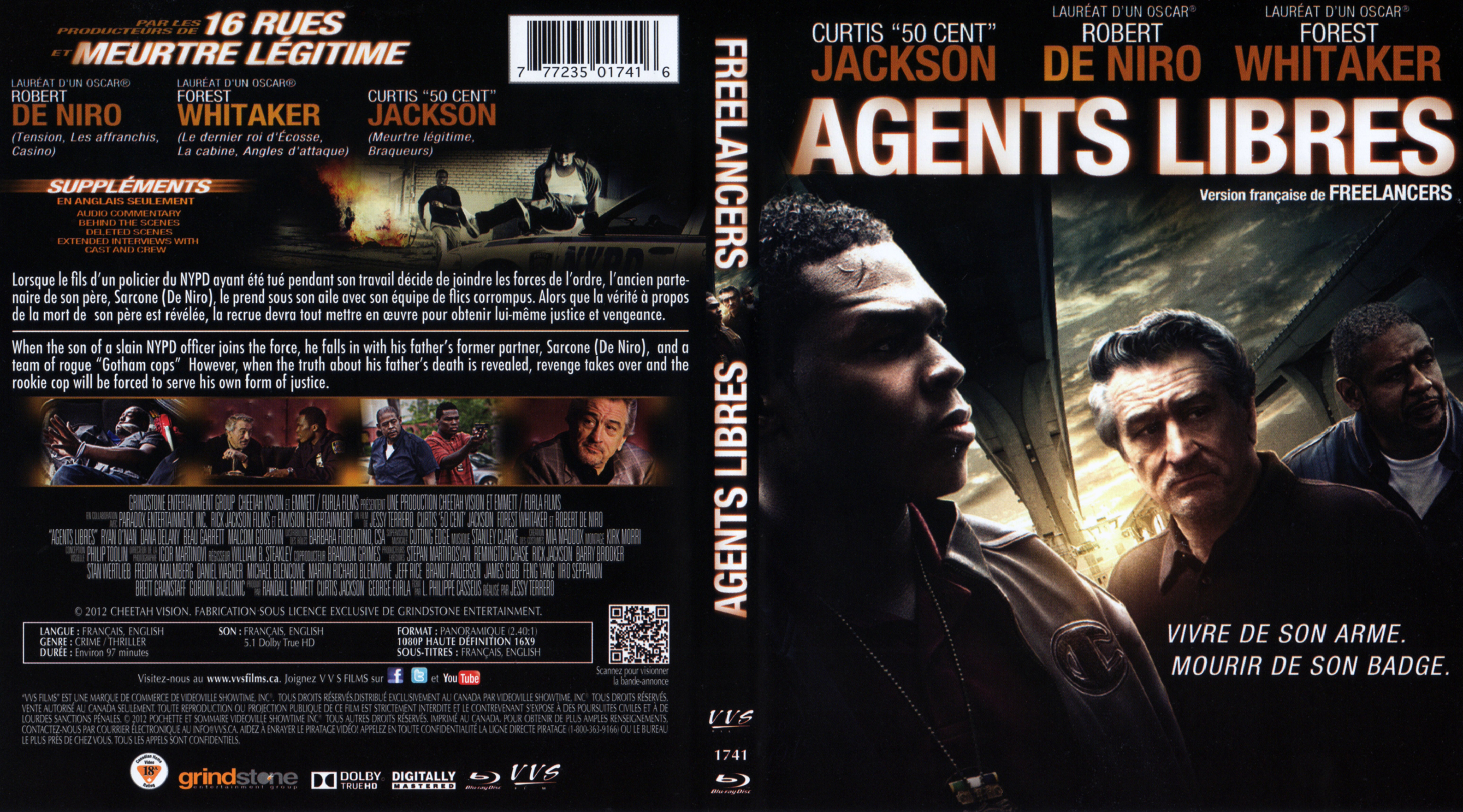 Jaquette DVD Agents libres - Freelancers (Canadienne) (BLU-RAY)