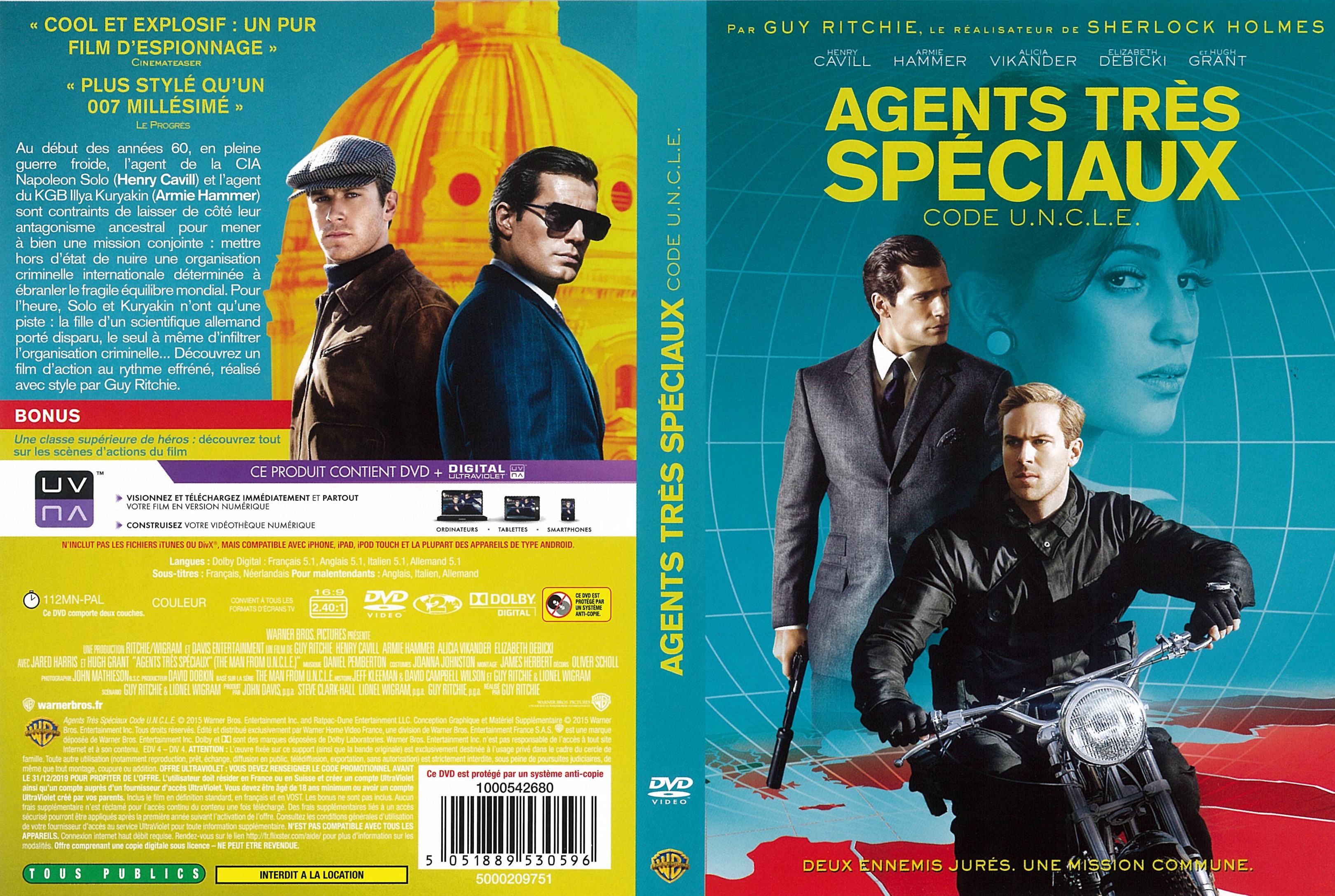 Jaquette DVD Agents trs spciaux Code U.N.C.L.E