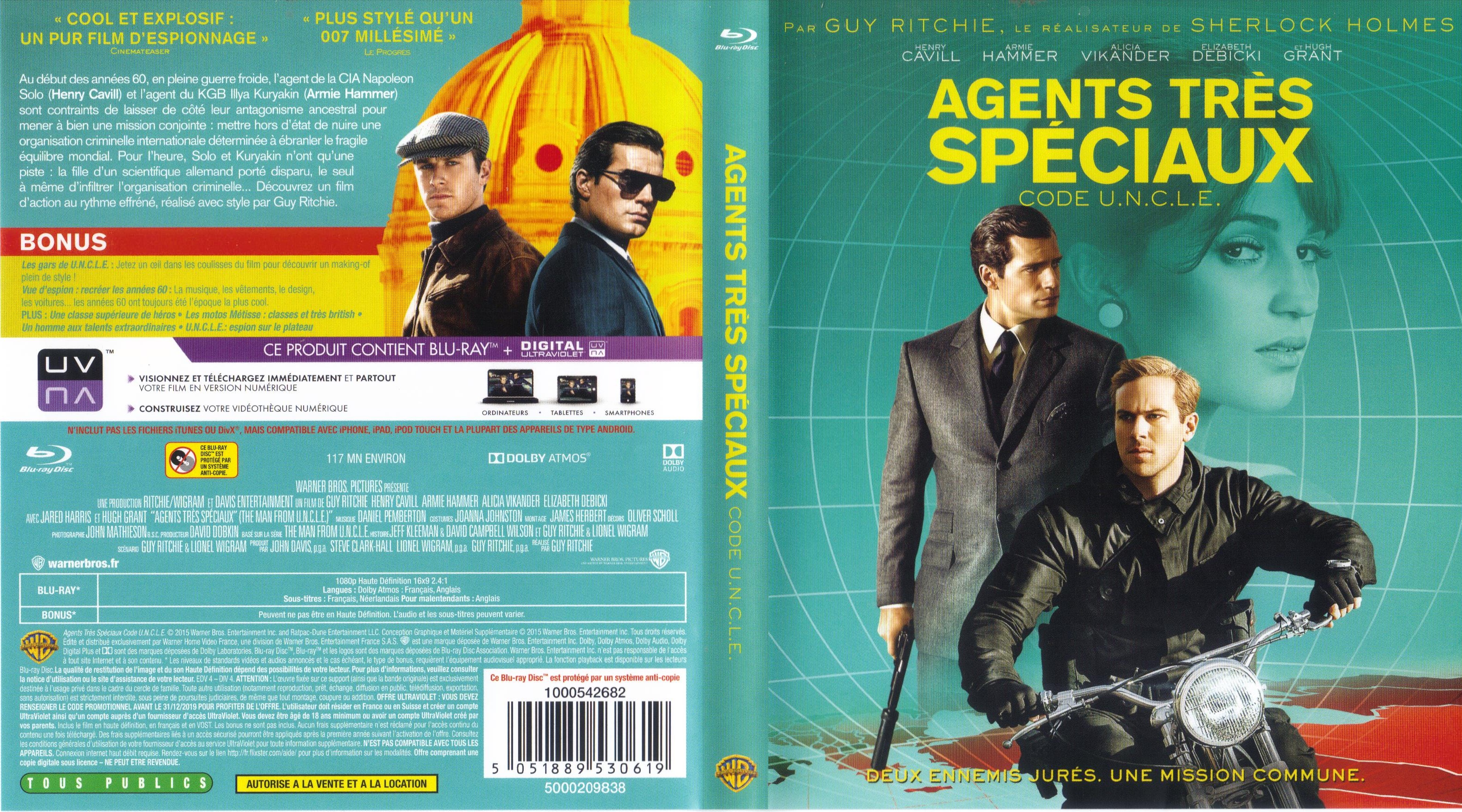 Jaquette DVD Agents trs spciaux Code U.N.C.L.E (BLU-RAY)