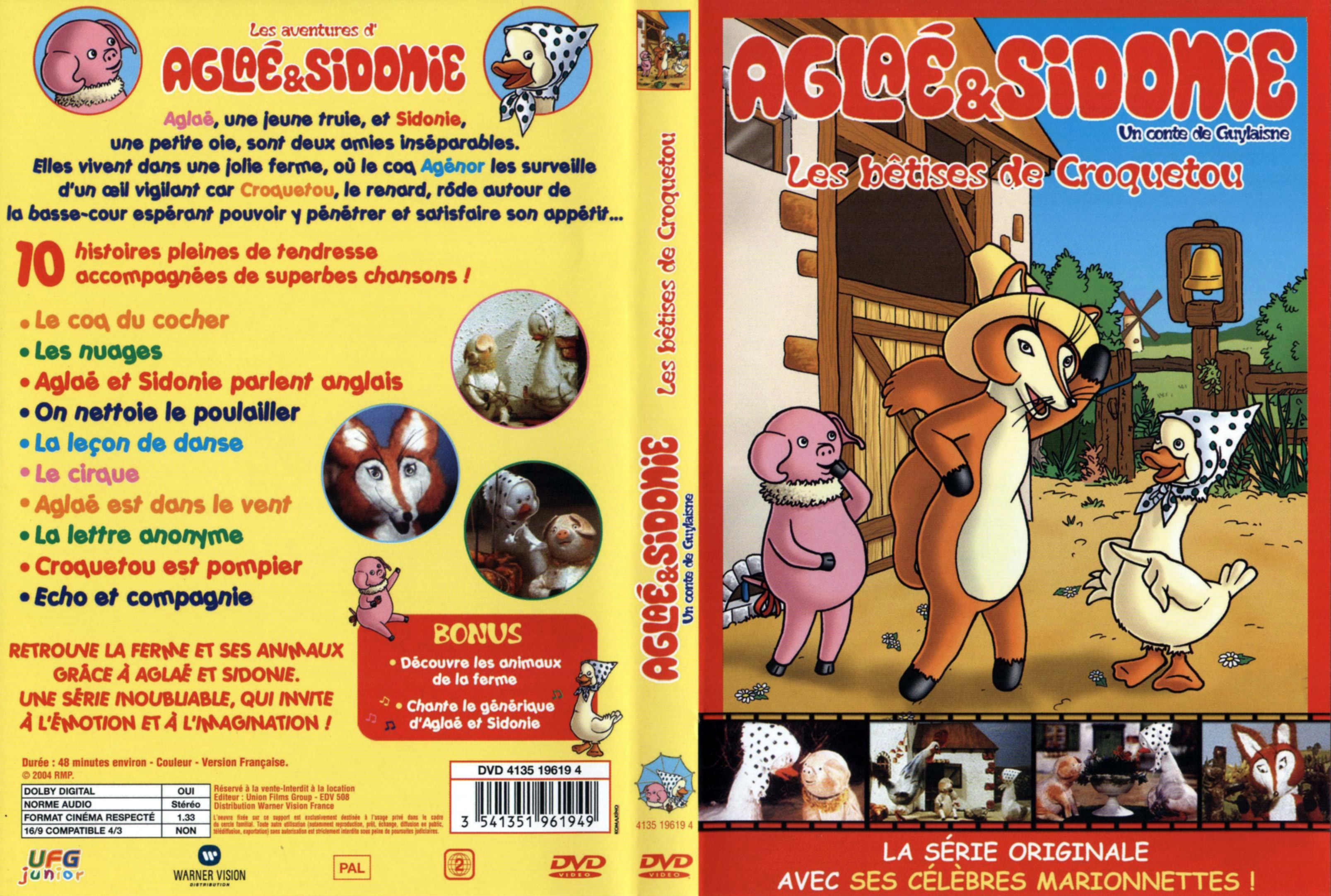 Jaquette DVD Aglae et Sidonie - Le btises de Croquetou