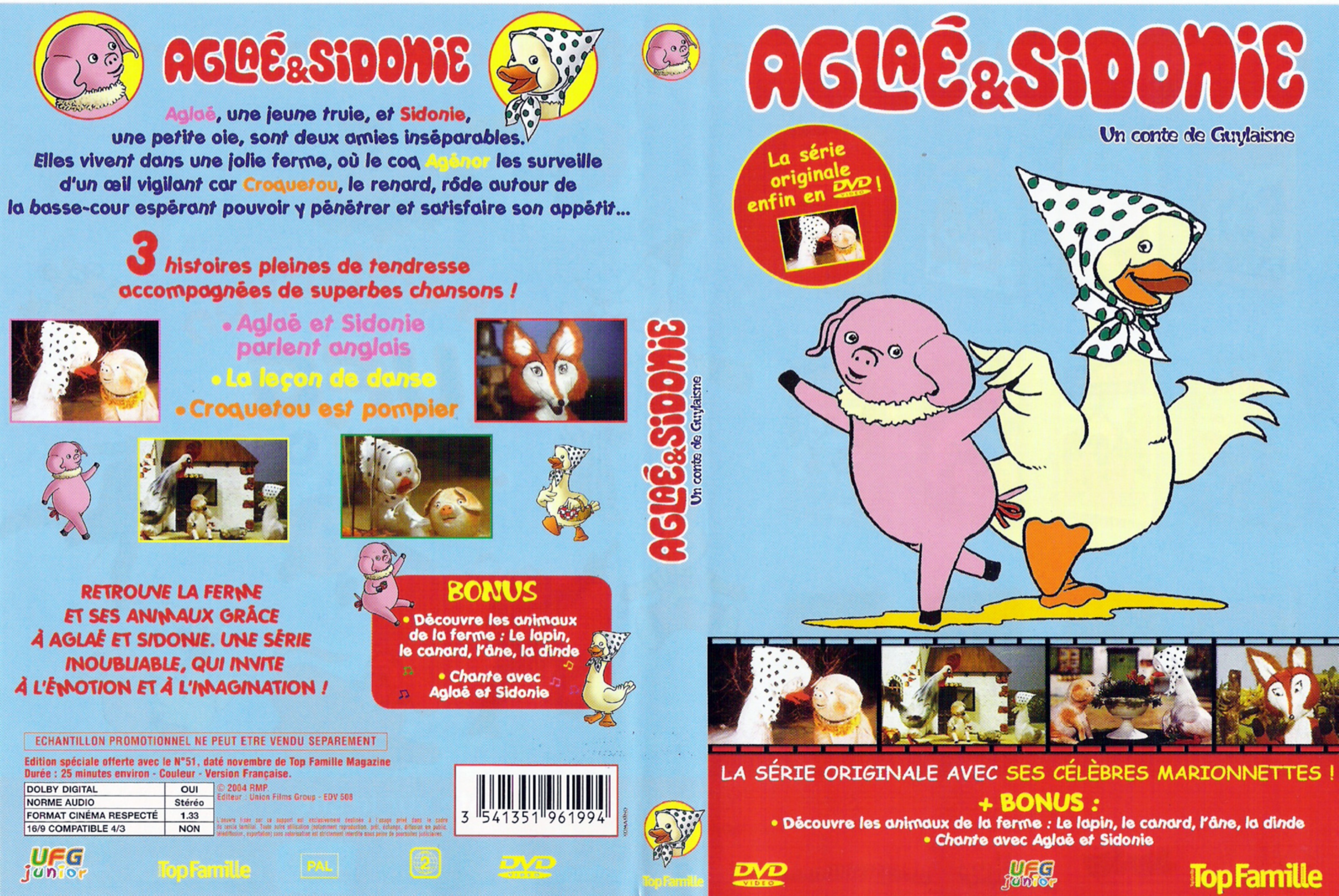 Jaquette DVD Aglae et sidonie