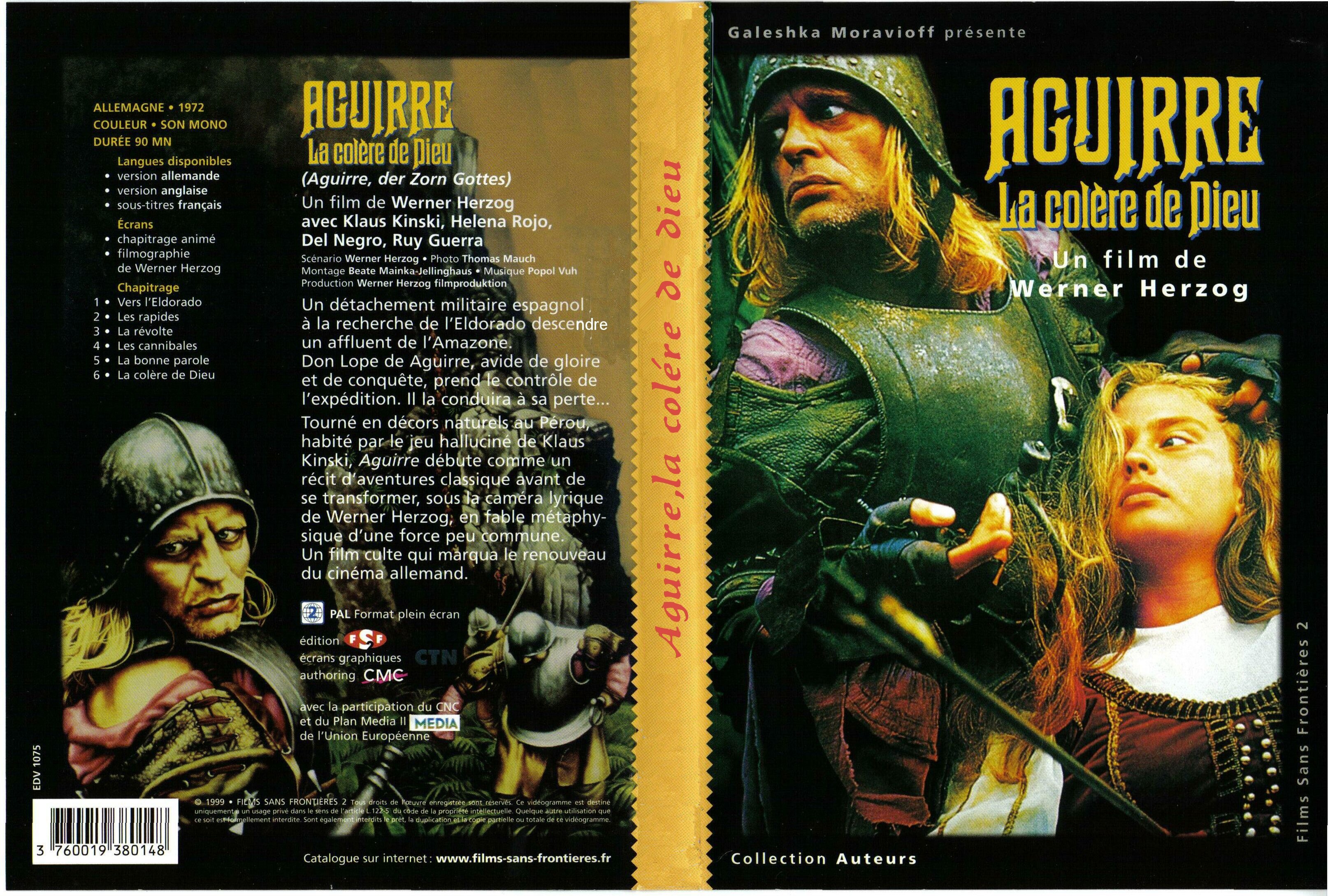 Jaquette DVD Aguirre la colere de dieu