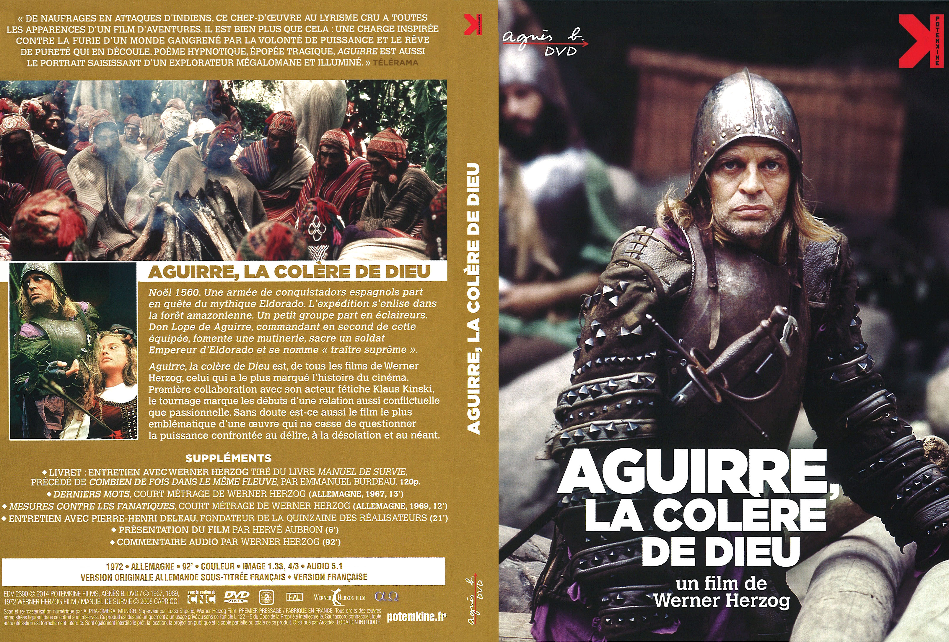 Jaquette DVD Aguirre la colre de dieu v3