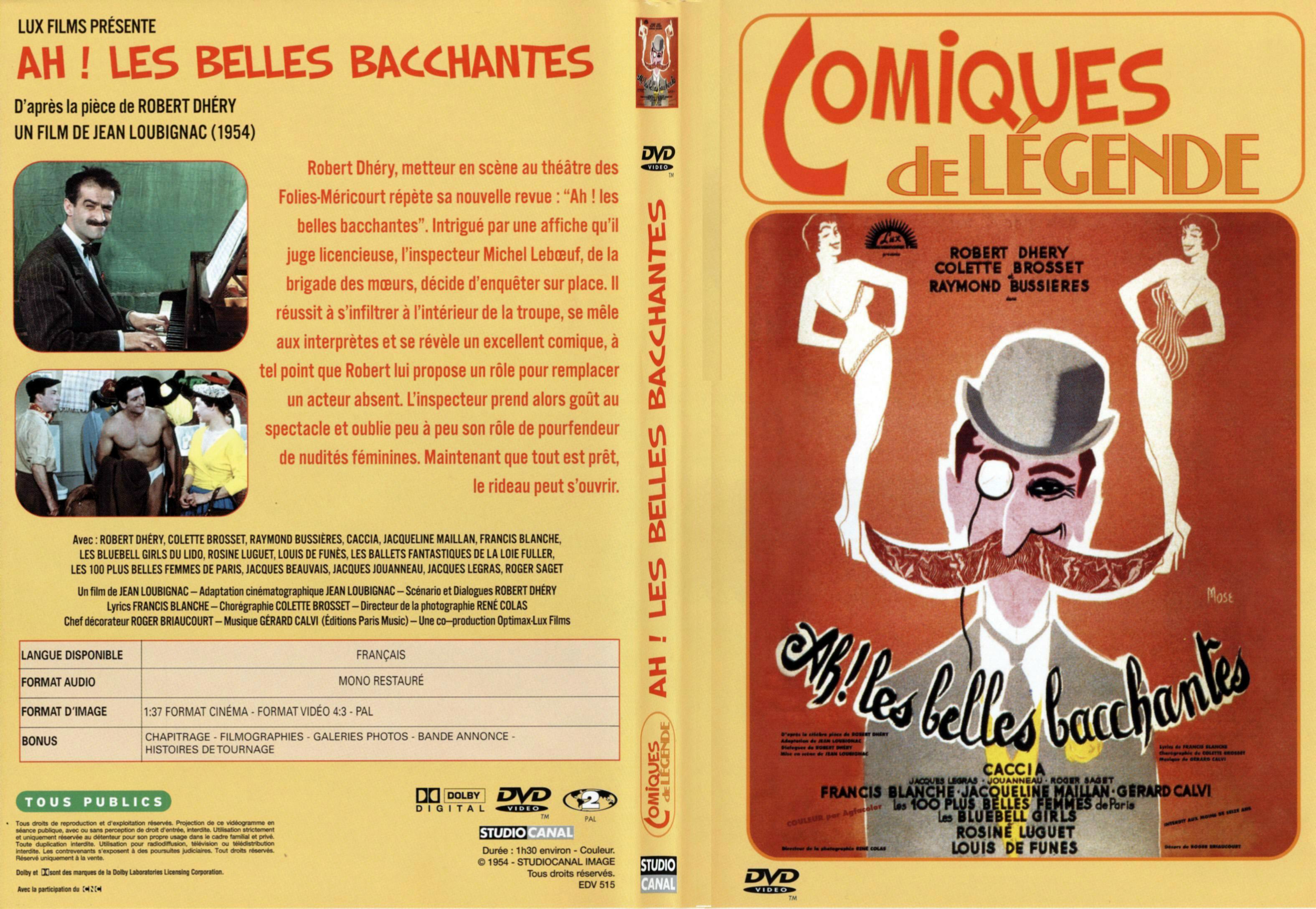 Jaquette DVD Ah les belles bacchantes - SLIM