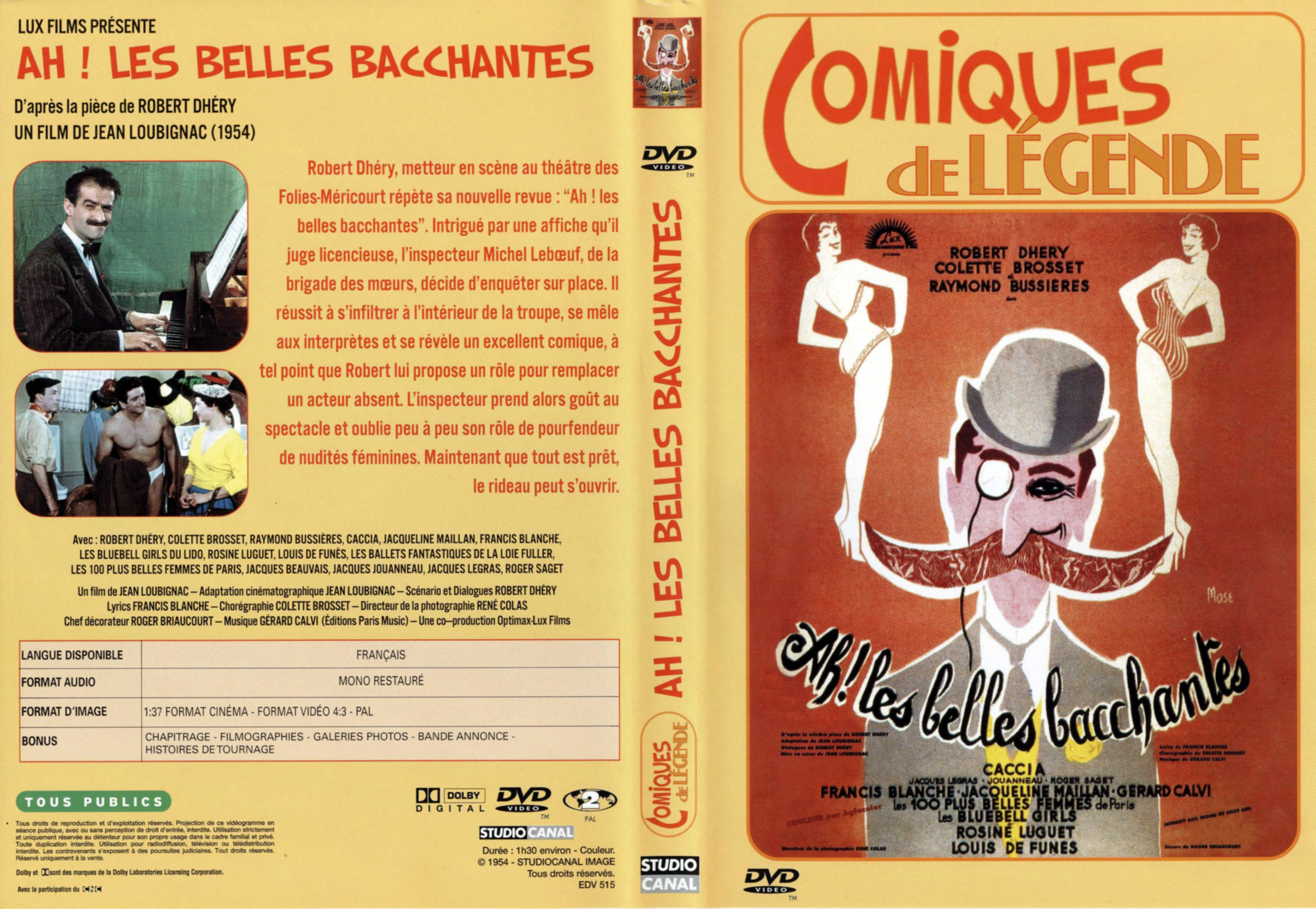 Jaquette DVD Ah les belles bacchantes v2