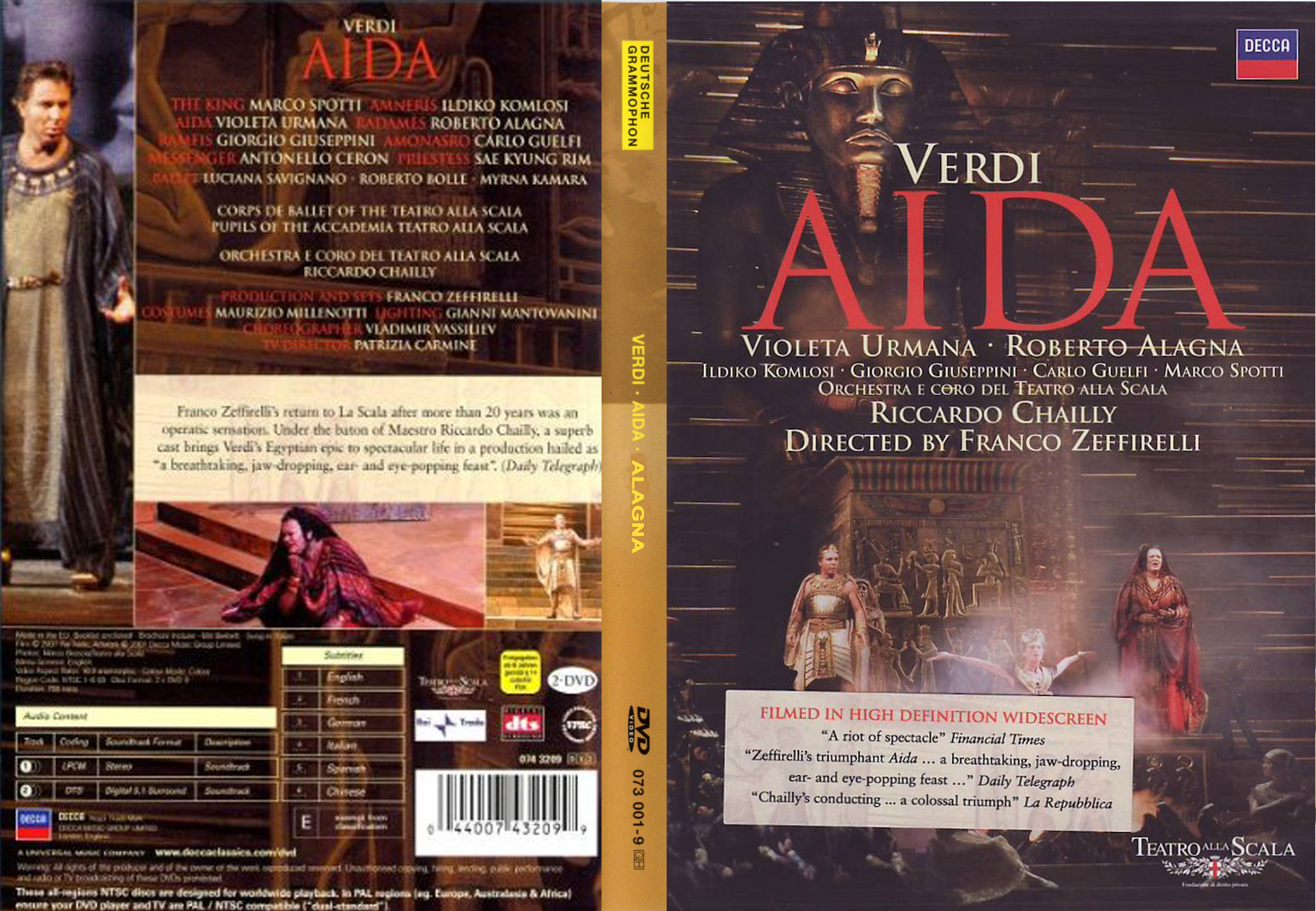 Jaquette DVD Aida (Alagna) custom